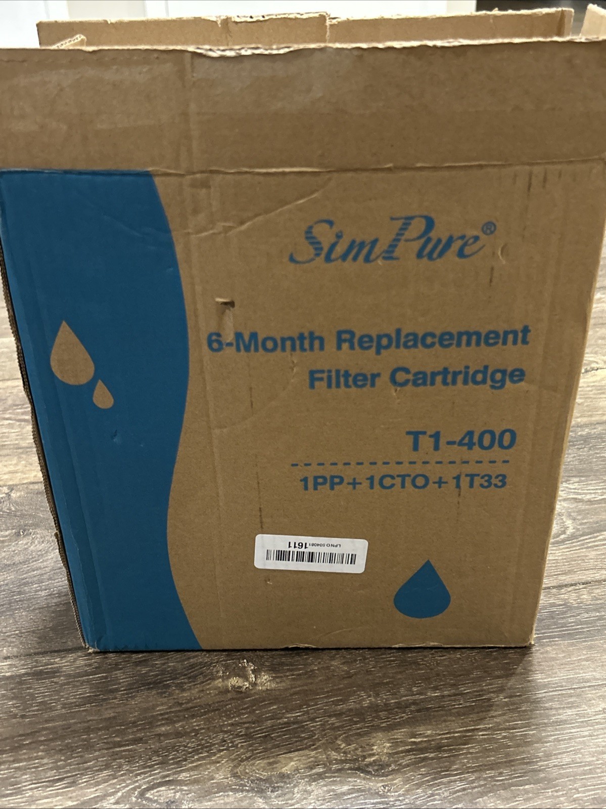 6 Months Set PP, CTO, T33 Water Filter Replacement For SimPure T1-400 RO System