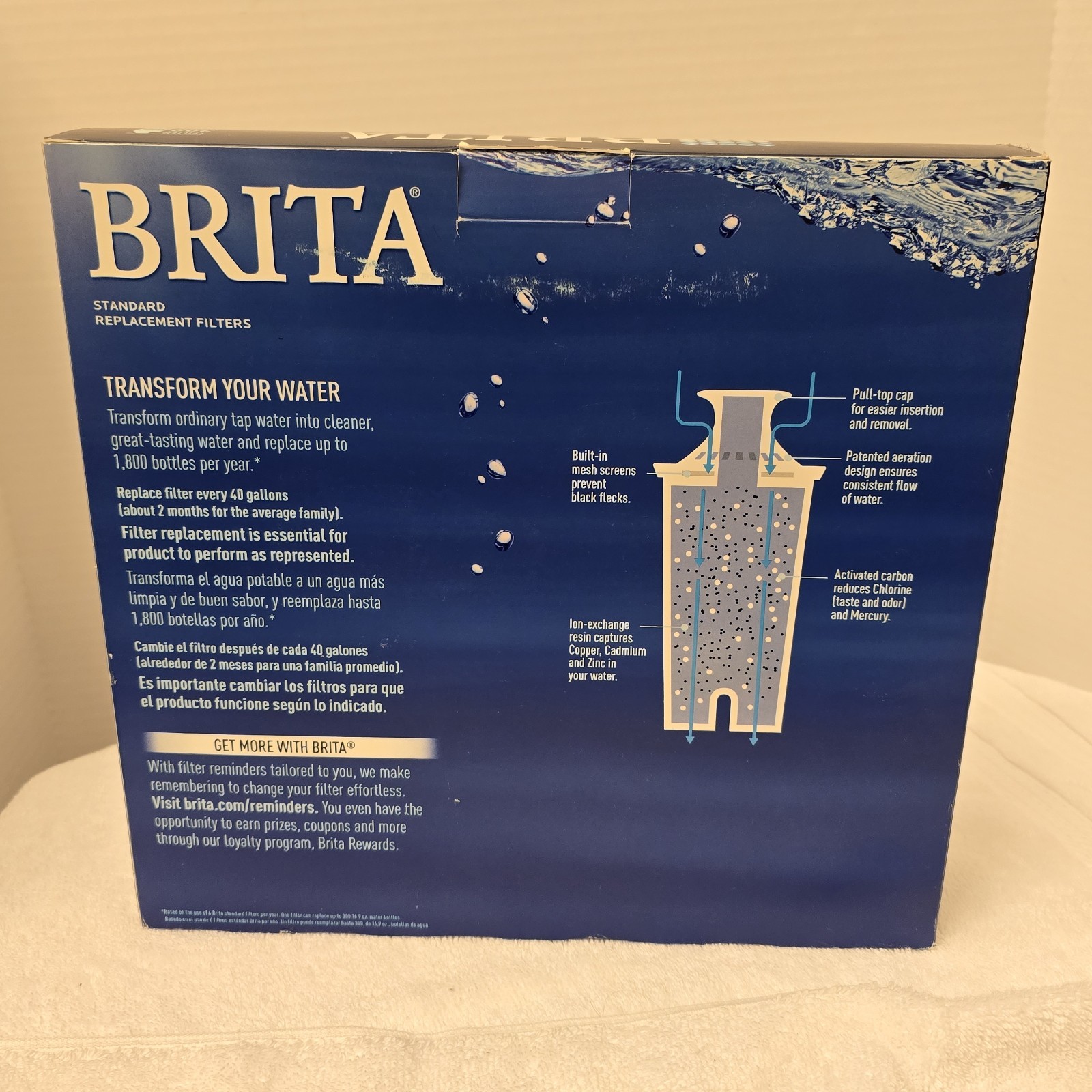 Brita 987554 Pitcher Standard Replacement Filters – 10 Pack Brand New