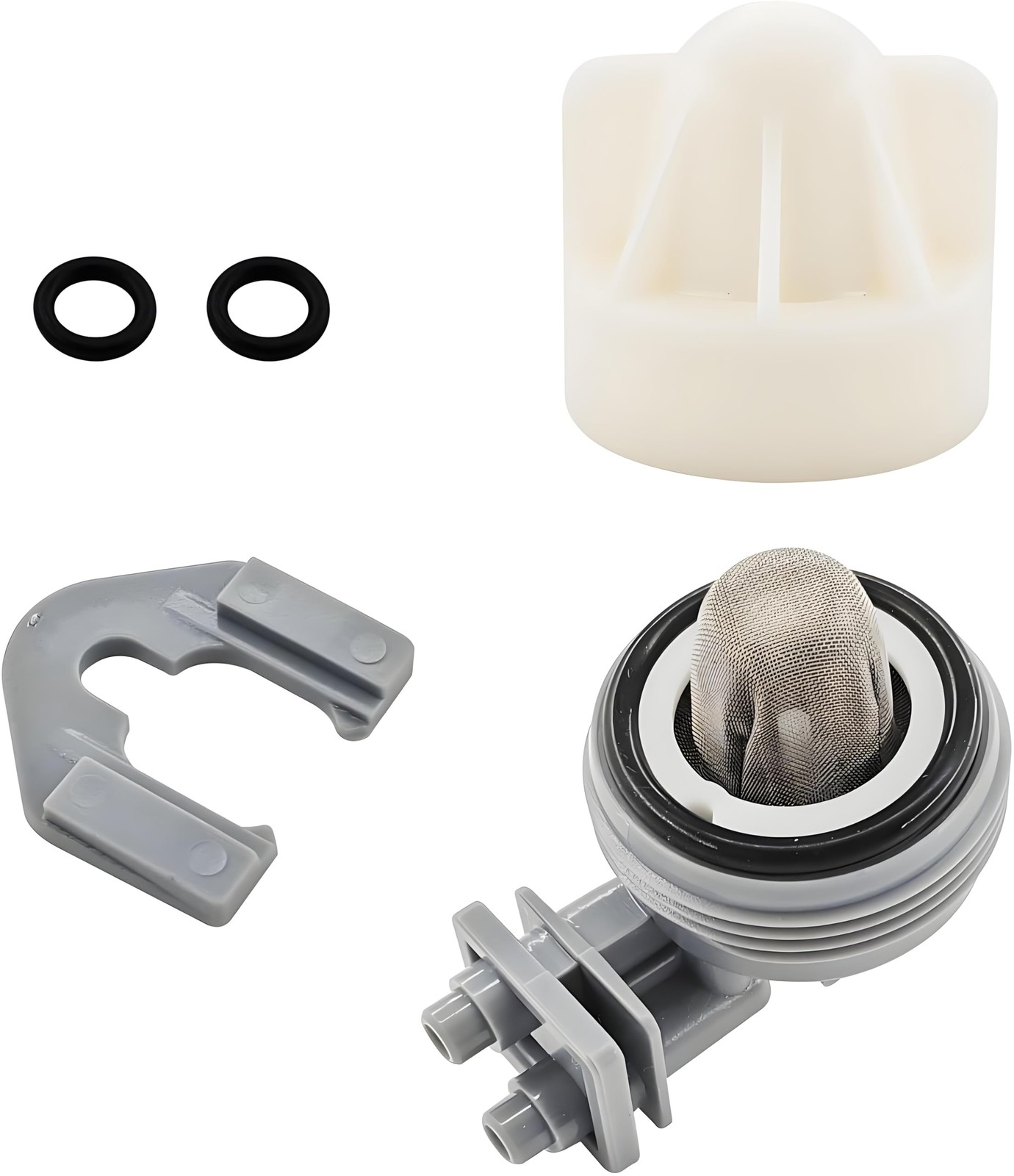 7187065 7253808 Water Softener Nozzle and Venturi Assembly Compatible Gray