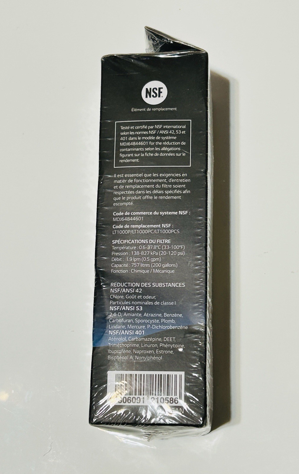 LG Water Filter Replacement Cartridge LT1000P/PC/PCS – New