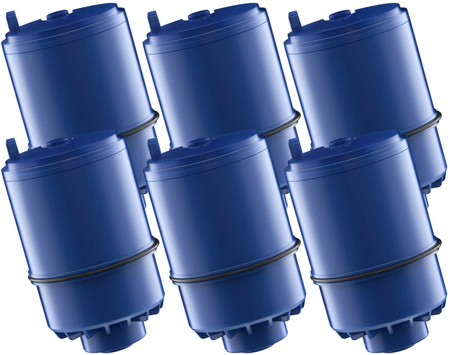 AQUA CREST Water Filter Replacement for RF-9999® Faucet , NSF Certified, 6 Pack