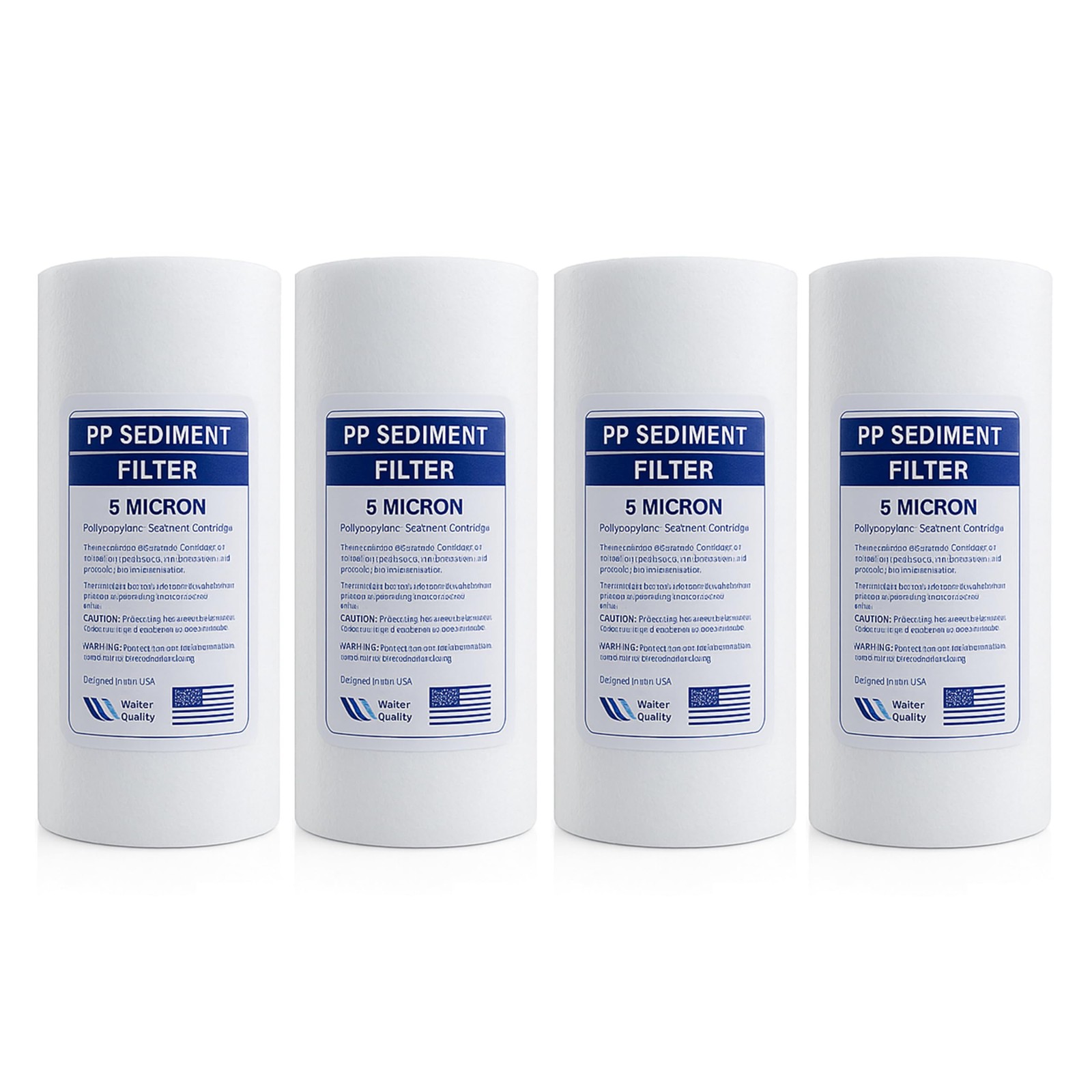 SUPERIOR 5 Micron 10″x4.5″ Big Blue Sediment Water Filter Cartridge Whole House