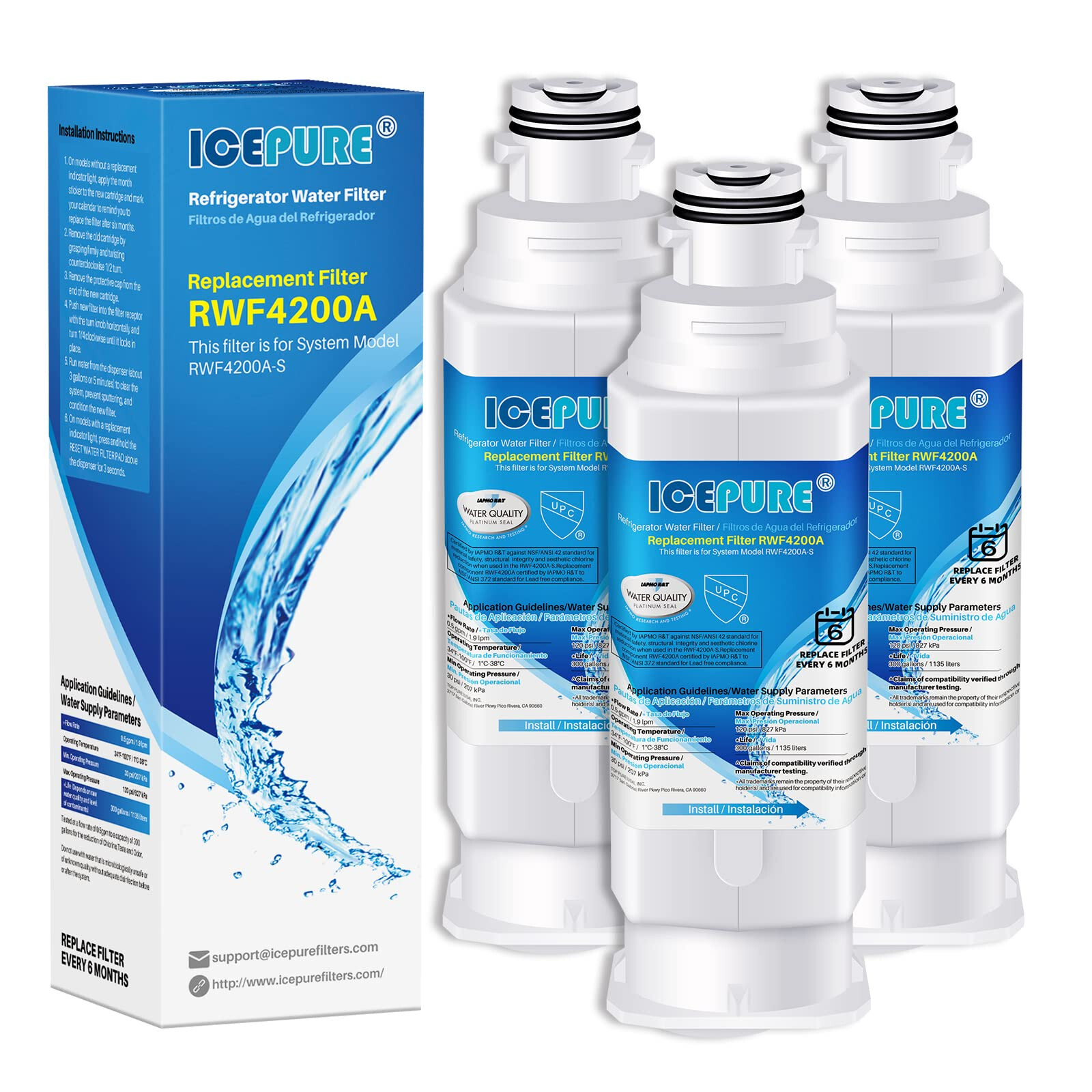 ICEPURE DA97-17376B Replacement for Samsung HAF-QIN/EXP, HAF-QIN, DA97-08006C, 3