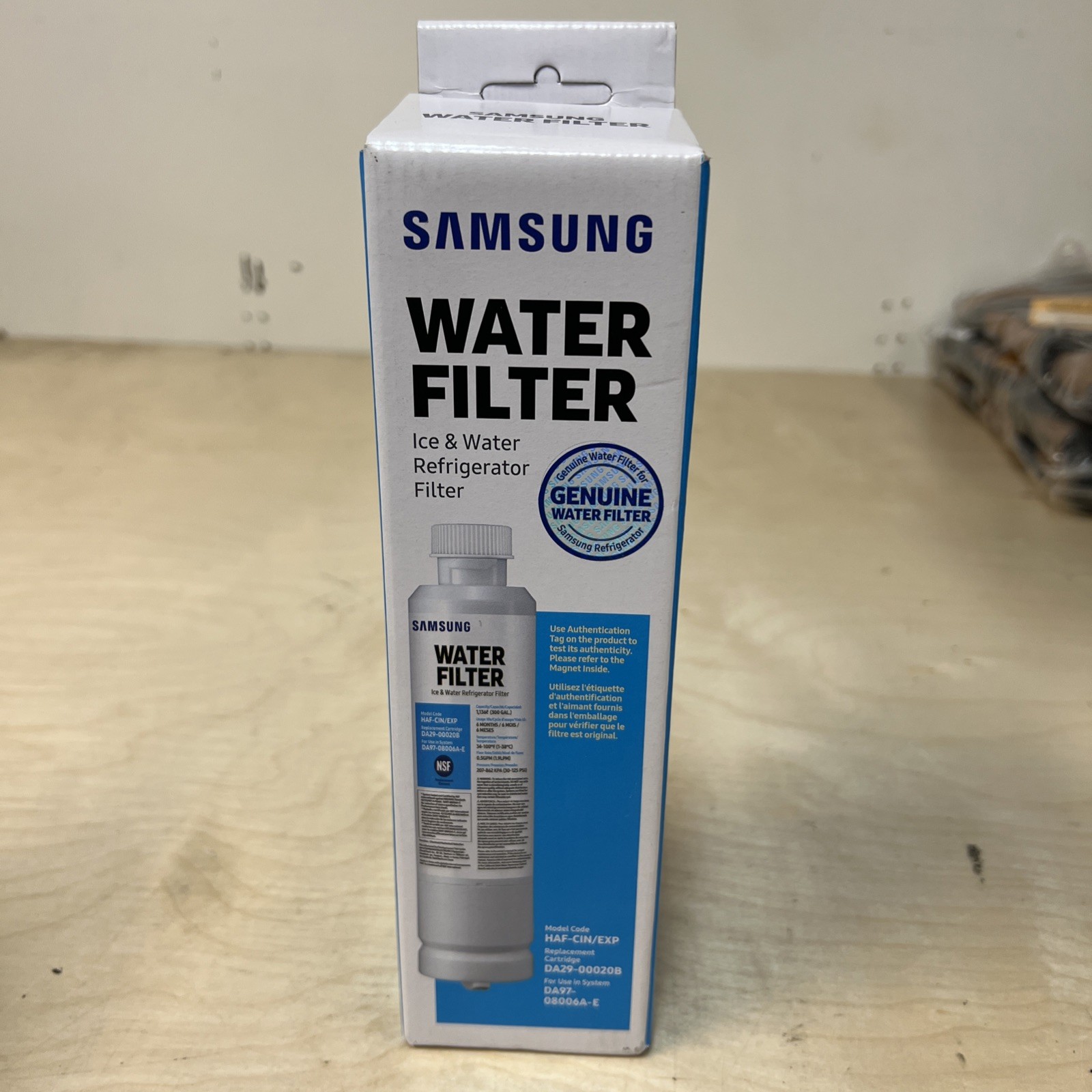 SAMSUNG Genuine Filter for Refrigerator Water and Ice, HAF-CIN/EXP, 1 Pack