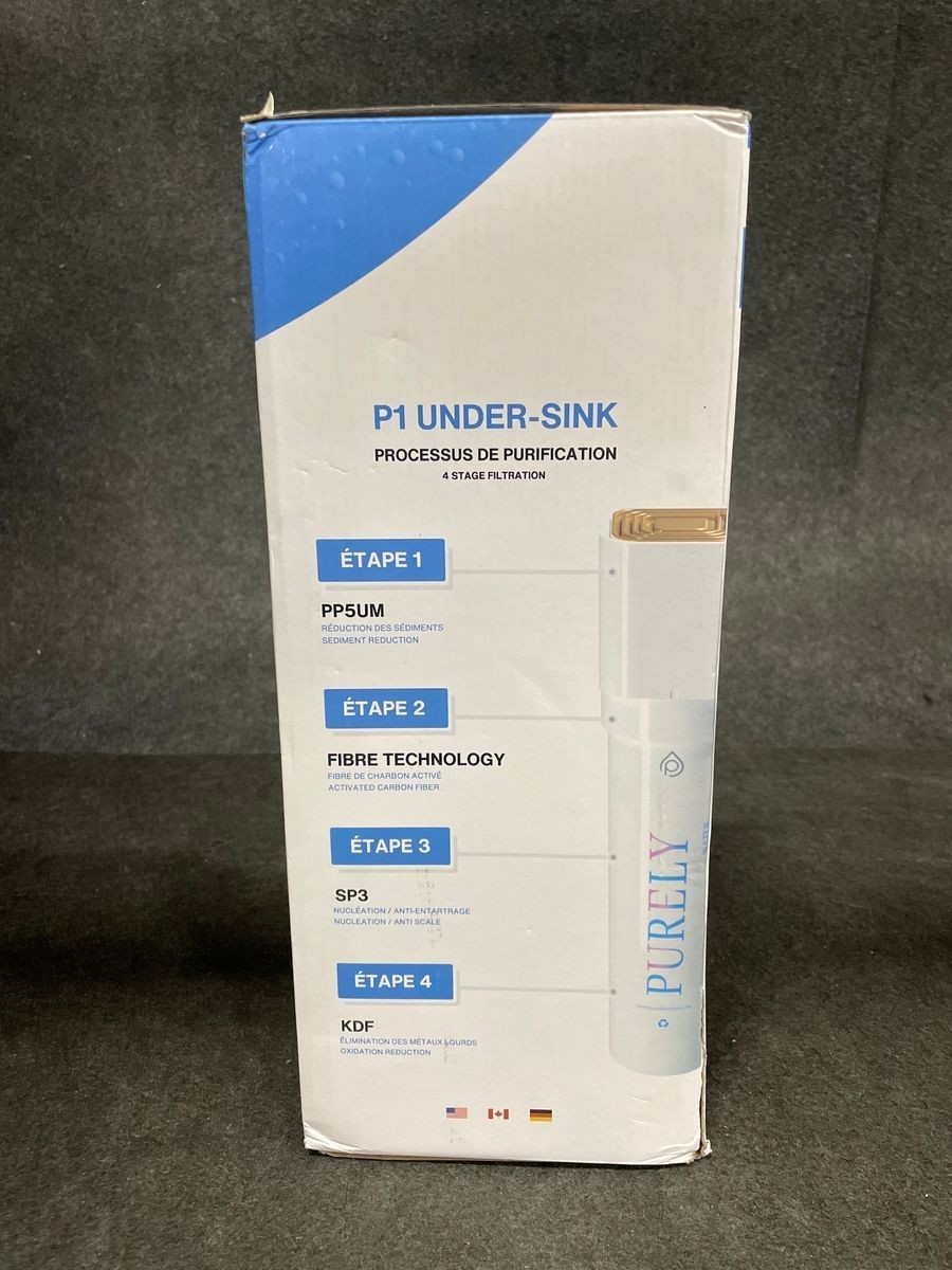 PURELY P1 Under Sink Water Filter 4 Stage Filtration for Pure Water
