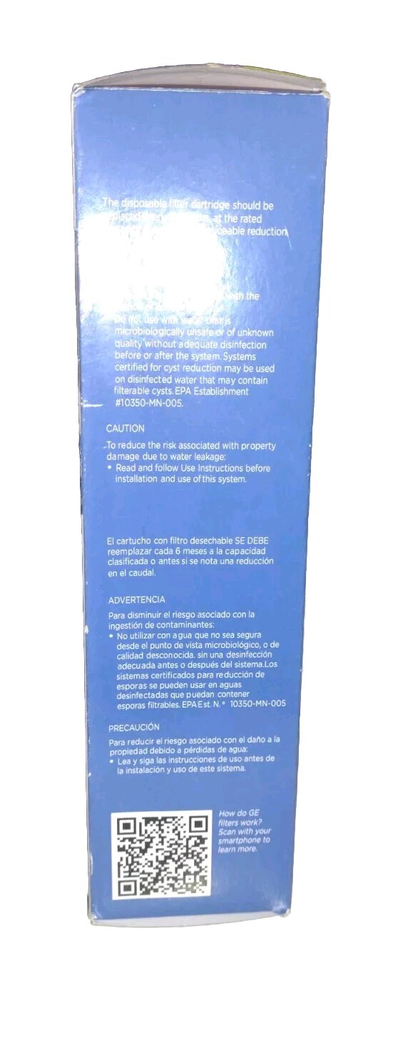 GE SmartWater Water Filter MSWF Replacement Refrigerator Water Cartridge Gen