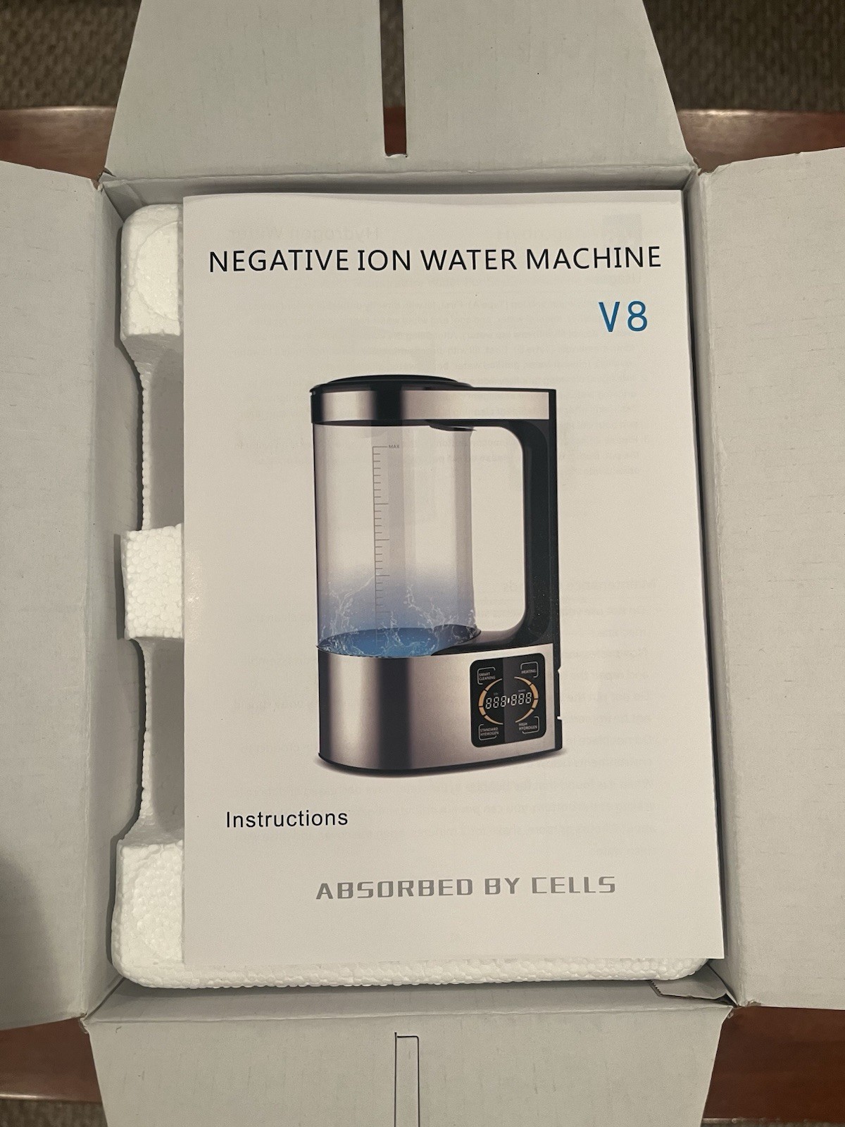 NEW V8-A 1.8 Liter Electric Negative Ion Water Machine