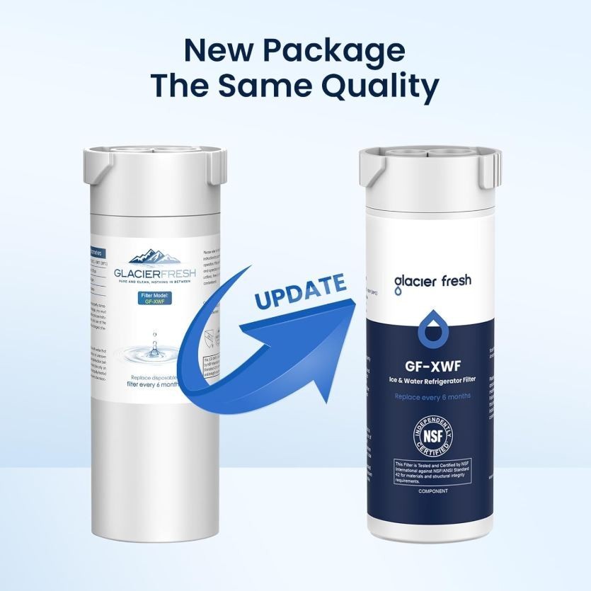 GLACIER FRESH XWF Replacement for GE XWF Refrigerator Water Filter 3 Pack