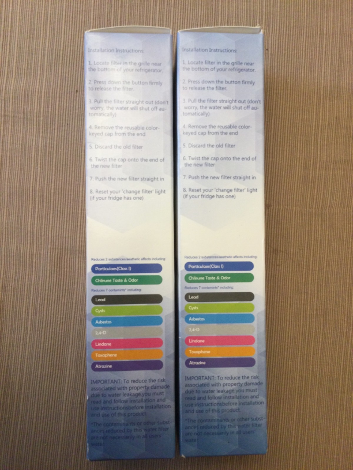 NEW 2 Pack Waten H20 Replacement Water Filter ULTRAWF 469999 Frigidaire Kenmore