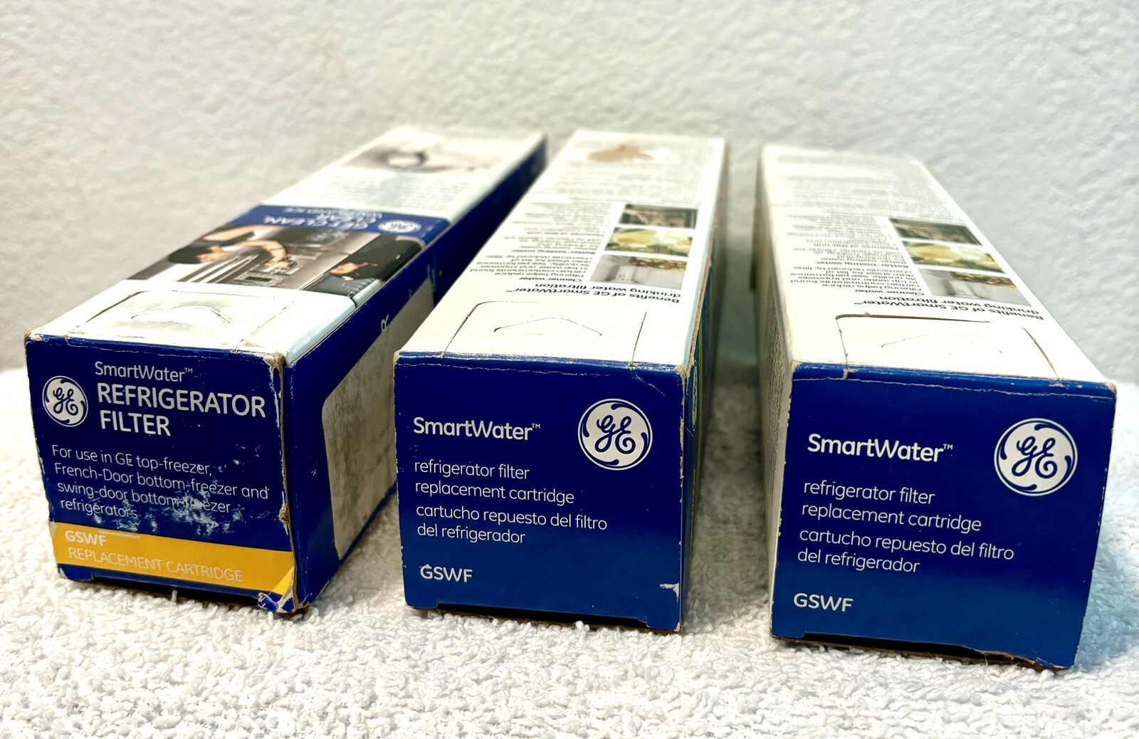 (3-Pack) GE SmartWater MSWF Refrigerator Replacement Cartridge Water Filter