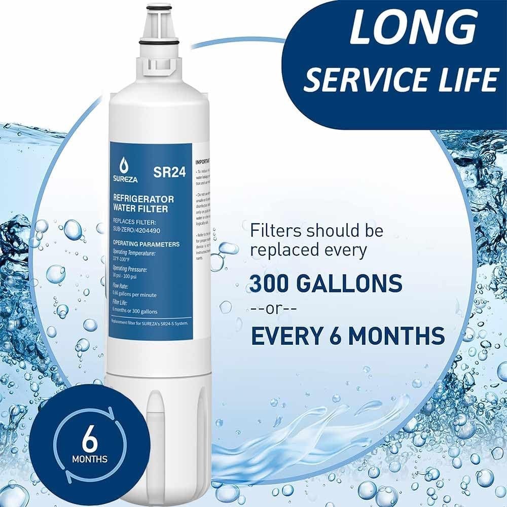 for Sub-Zero 4204490 Water Filter and Air Cartridge-7042798 Combo Pack Set