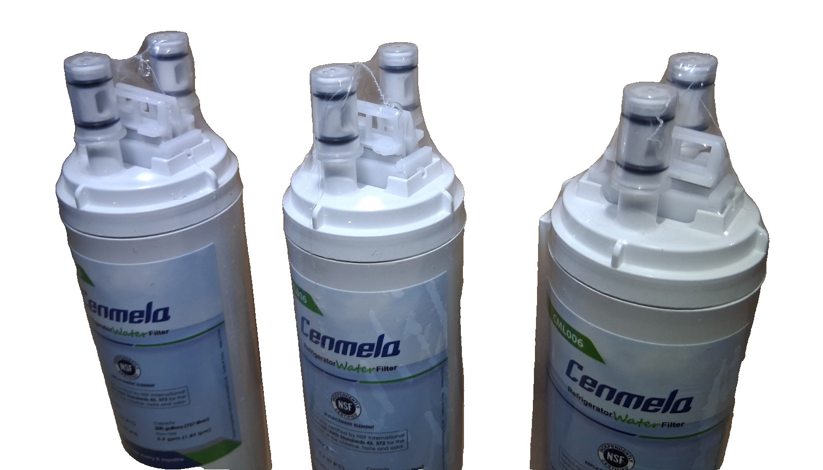New, Sealed NSF Cenmela CML006 for Frigidaire WF3CB Pure Source 3 Water Filters