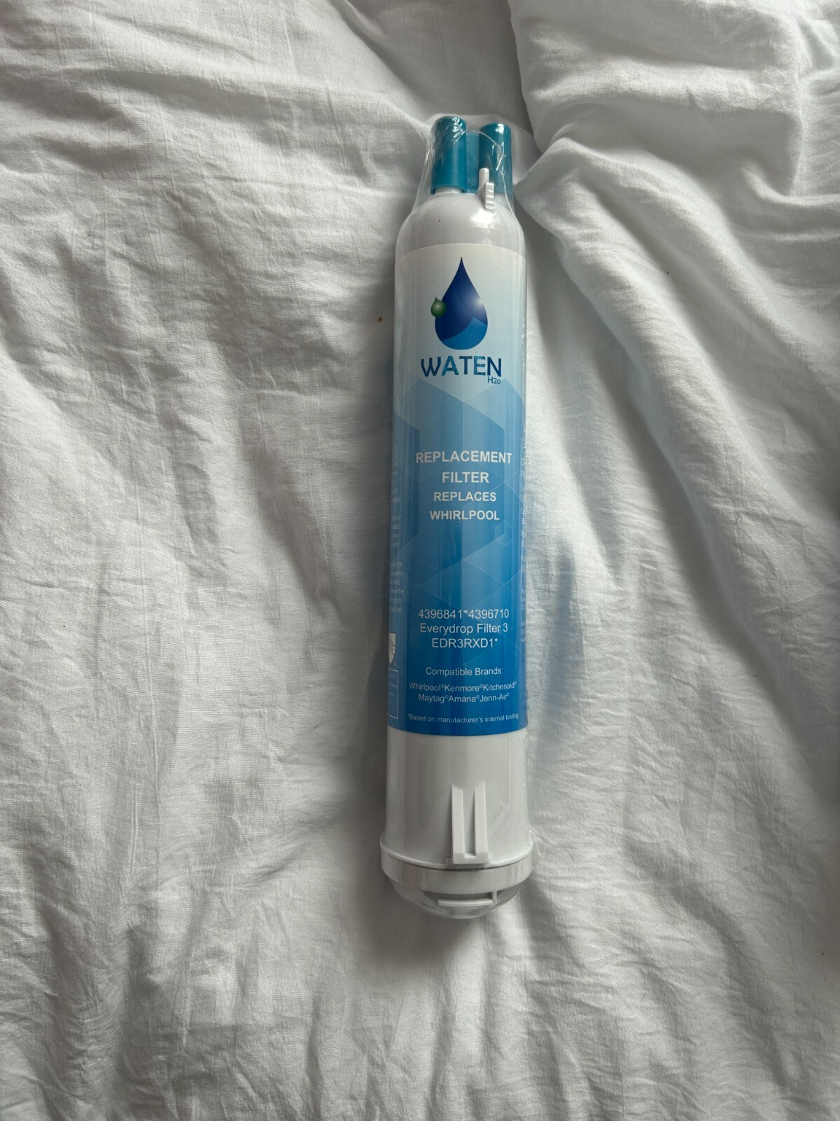 Waten H2O Refrigerator water filter Part # edr3rxxd1 Whirlpool, Maytag
