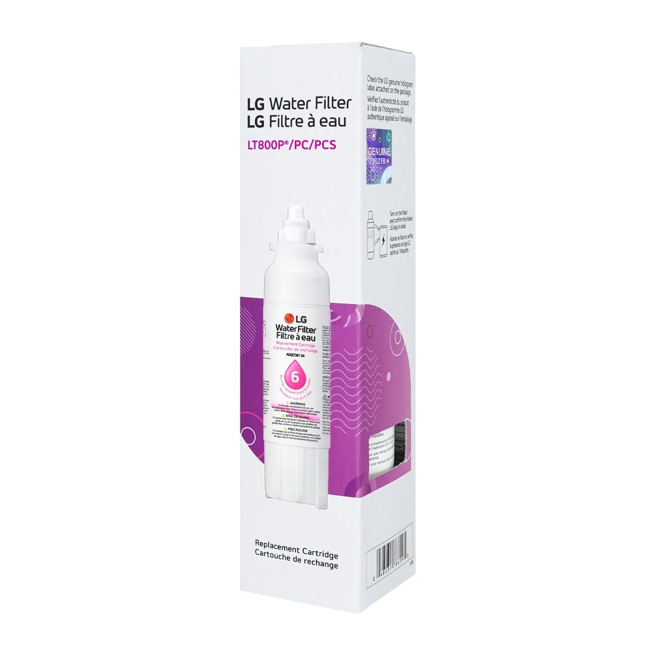 LG 6-Month Twist-in Refrigerator Water Filter