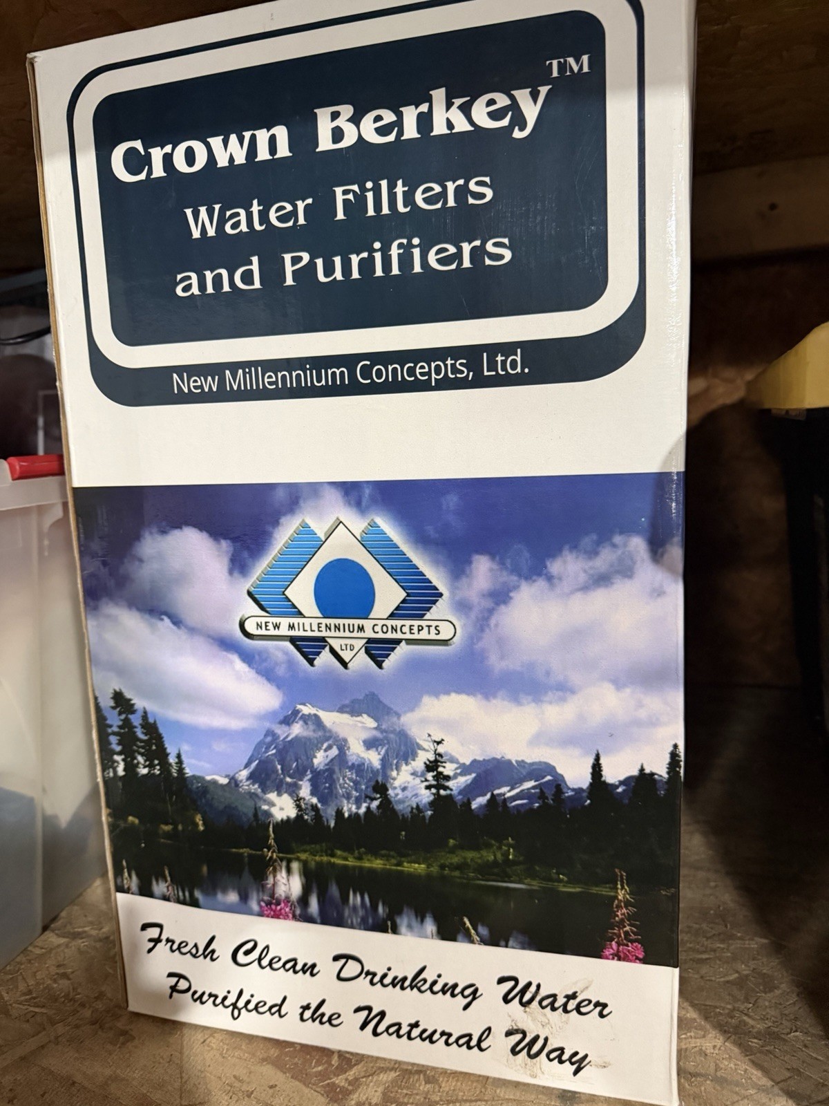 Crown Berkey Water Filter with filters, never out of the box except for photos.