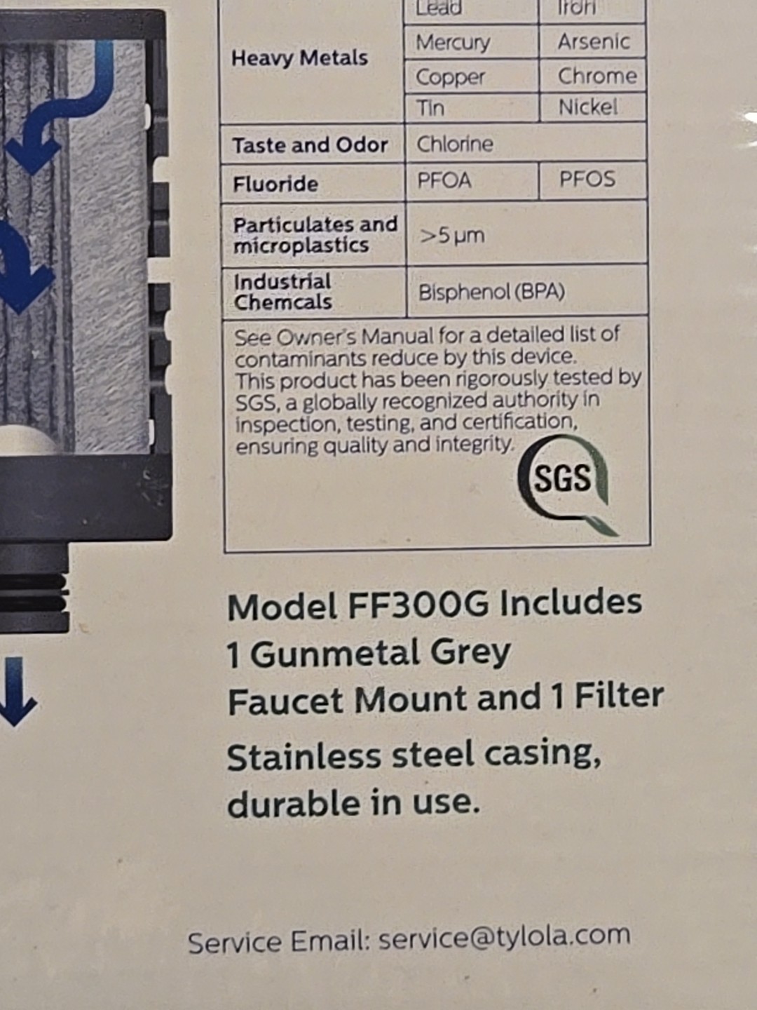 NSF Certified Kitchen Faucet Water Filter – Removes 99% Chlorine, 99.9% Fluoride