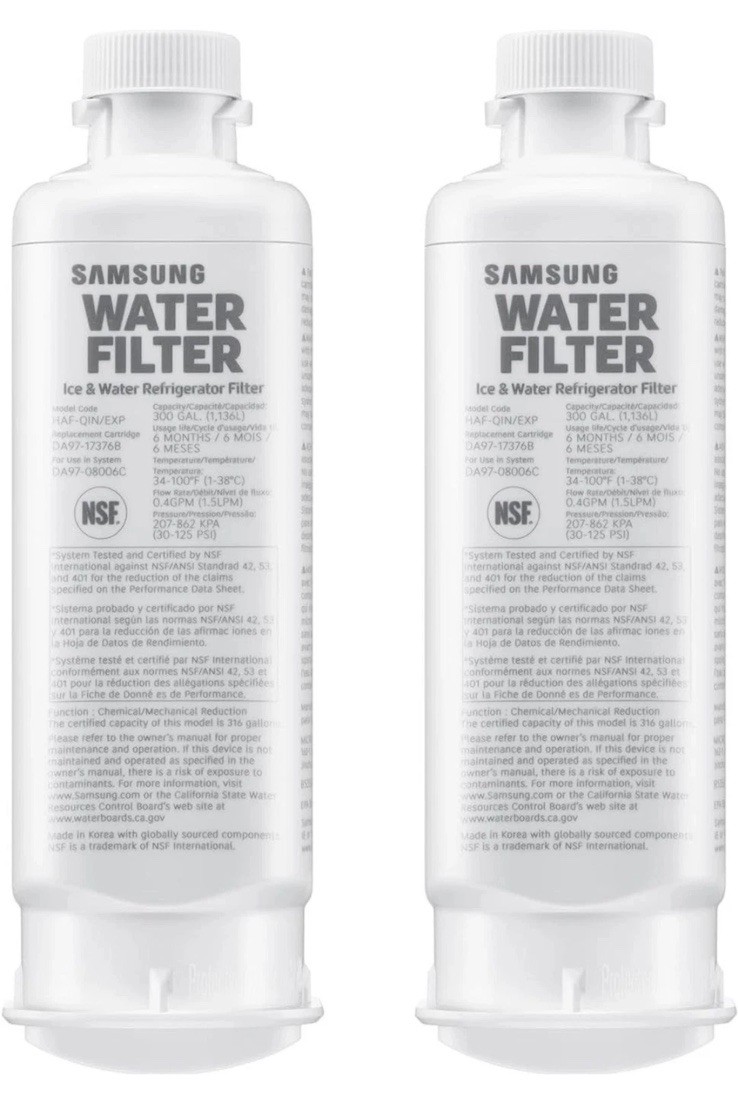 Samsung HAF-QIN/EXP Refrigerator – 4 Total – Water Filter Pack Genuine OEM