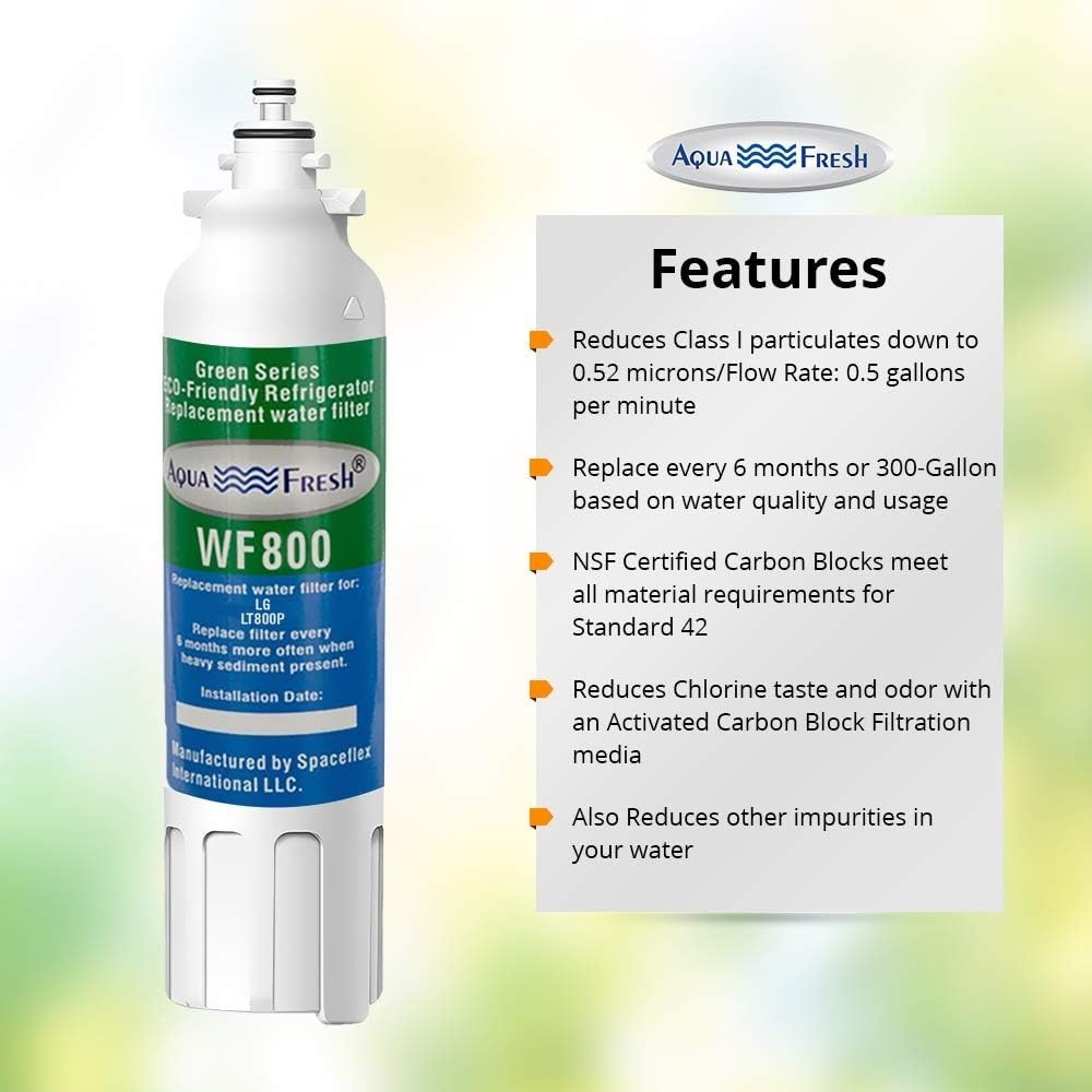 Replacement Water Filter for LG LT800P – Pure Water, Advanced Filtration Tech