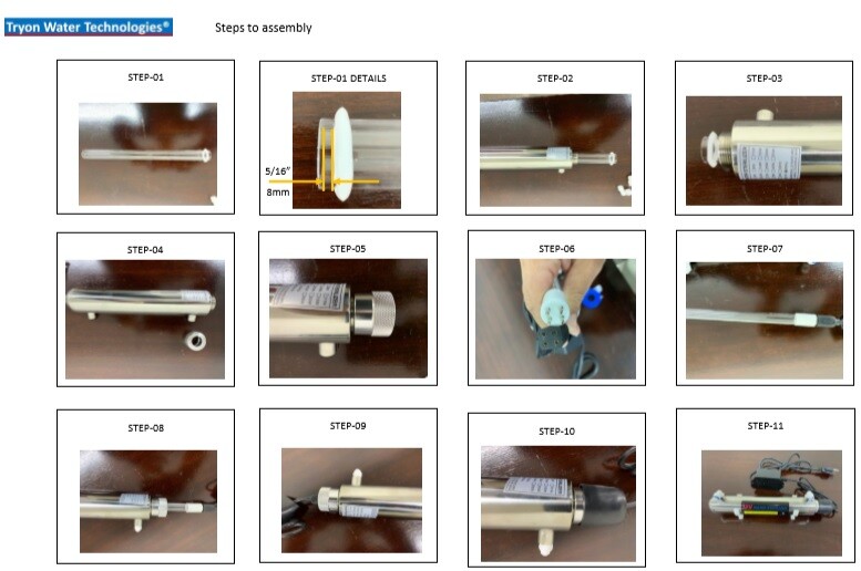 110V UV Water Sterilizer, 12 Watts, Reverse Osmosis