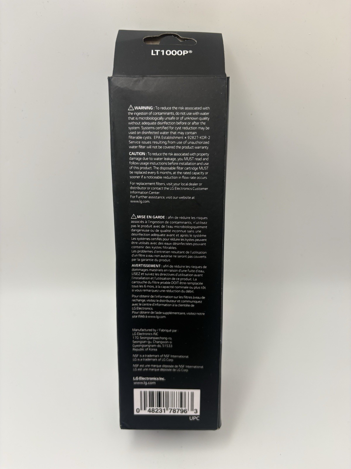 LG LT1000P Water Filter Replacement Cartridge LT1000PC/PCS – NSF