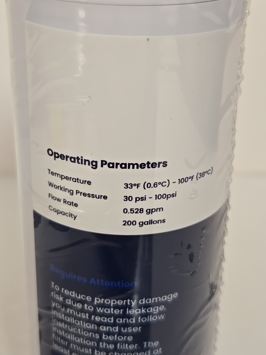 Glacier Fresh Ice & Water Filter GF-XWF 200 Gallons NEW SEALED
