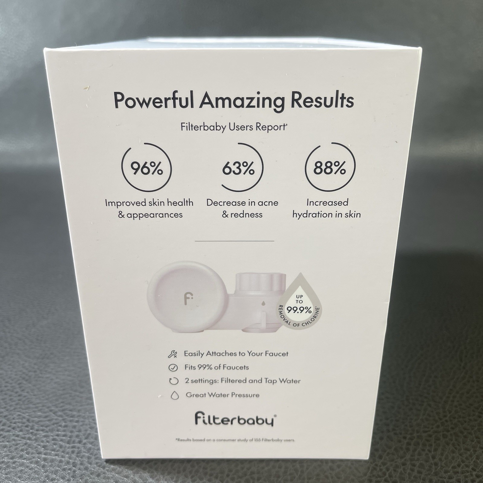 Filterbaby Faucet Filter For Skincare In Pink Fits 99% of Faucets New Open Box