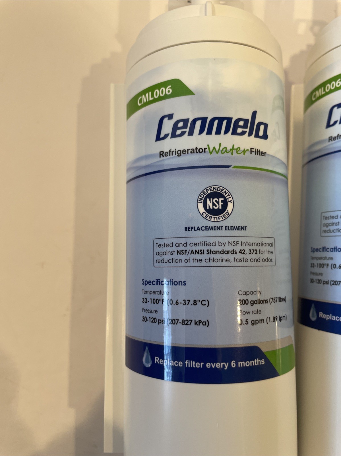 Cenmela Refrigerator Water Filter , set of 3 CML006 Compatible with LG LT500P