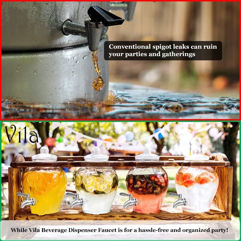 Spigot for Beverage & Water Dispenser, Stainless Steel No-Rust Spout Faucet, Exc