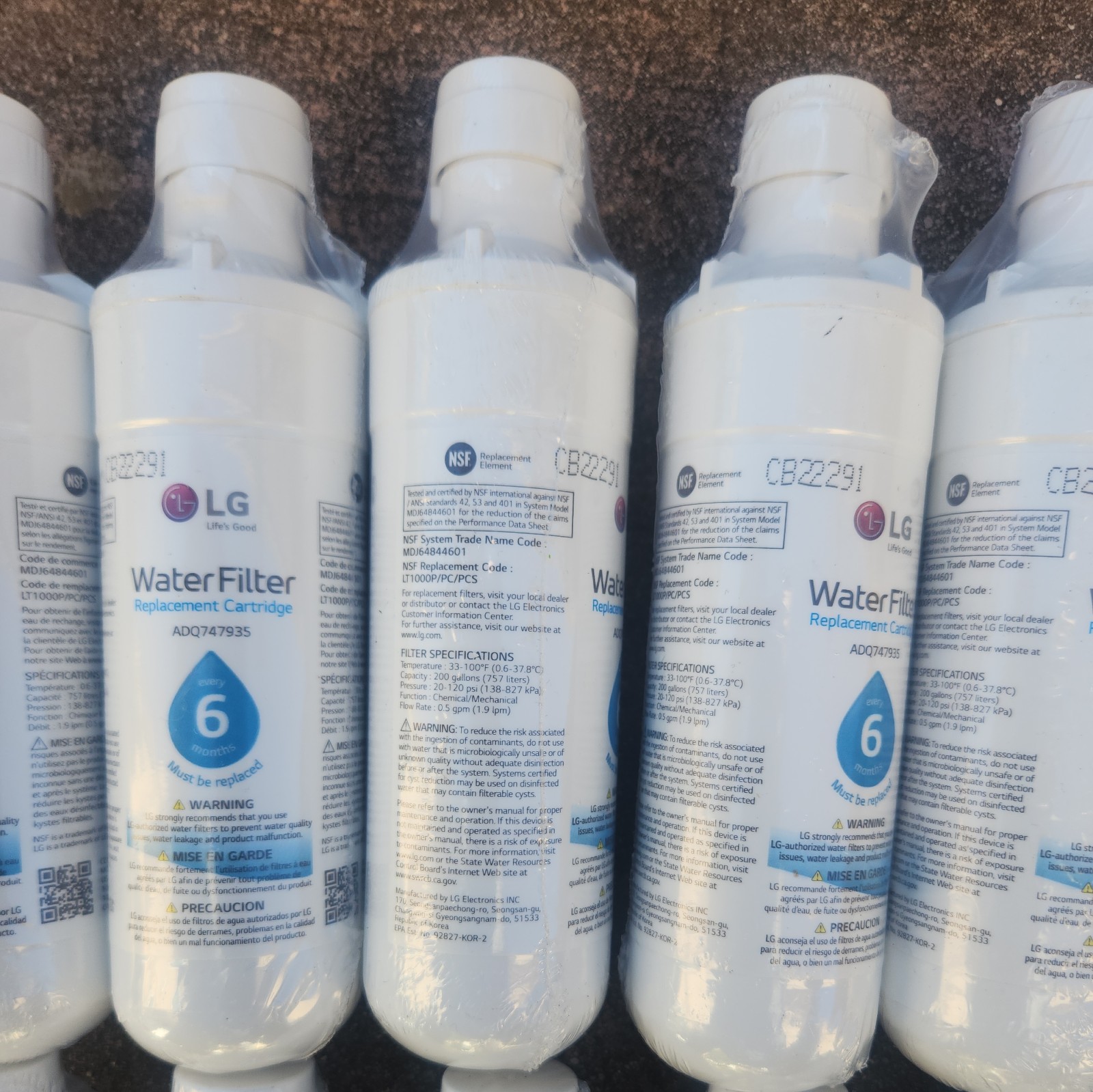21 Pack LG LT1000P / ADQ747935 Replacement Refrigerator Fridge Water Filter