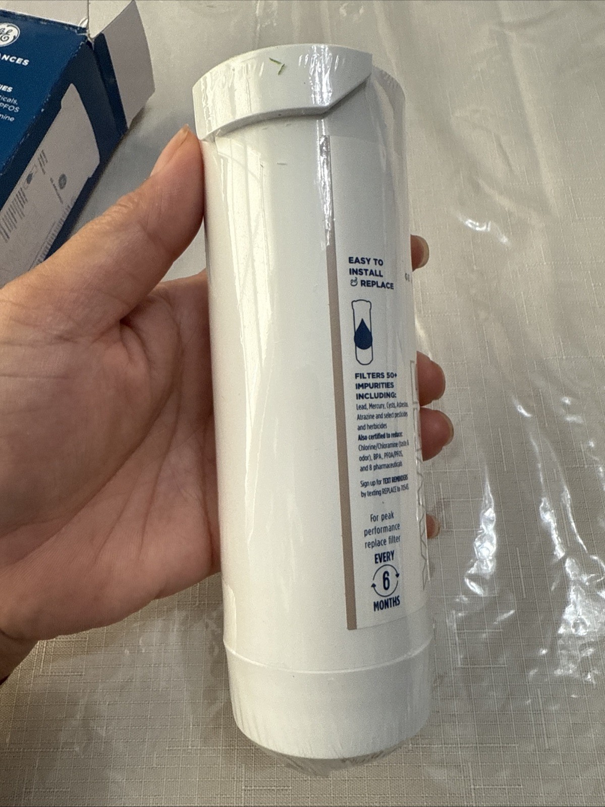 Genuine GE XWFE Refrigerator Water Filter – White OEM original No Chip