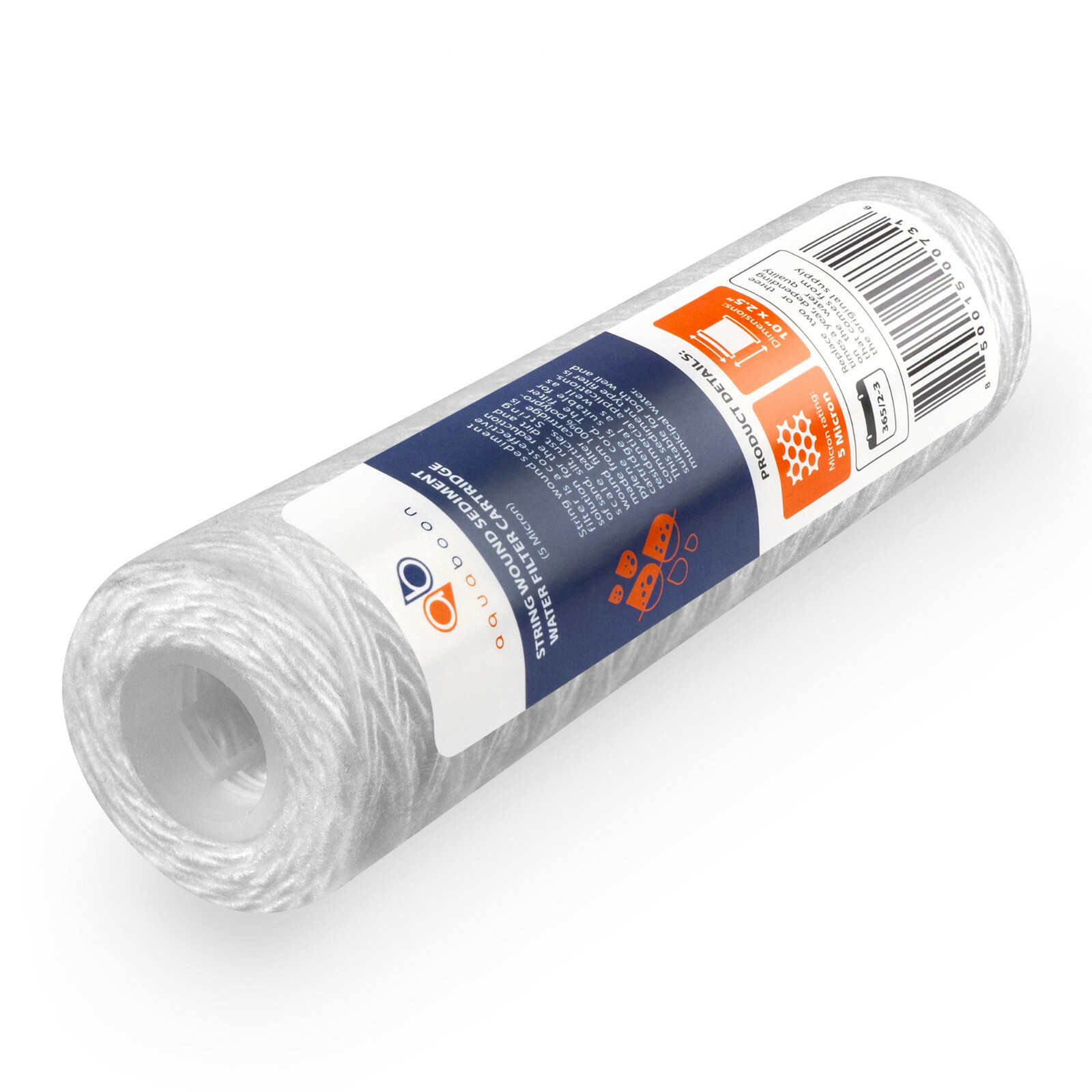 50-Pack of 5 Mic Wound String Sediment Water Filter Cartridges 10″x2,5″ for RO