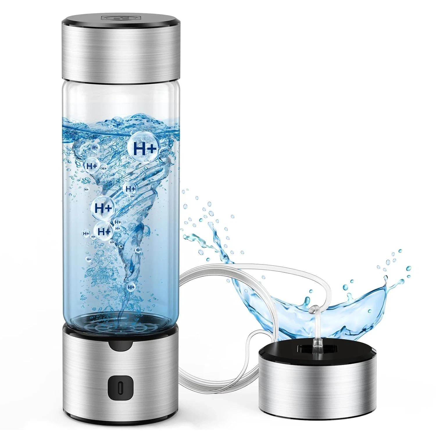 Hydrogen Water Bottle Generator, 2 in 1 Hydroh Hydrogen Water Bottle with SPE/PE