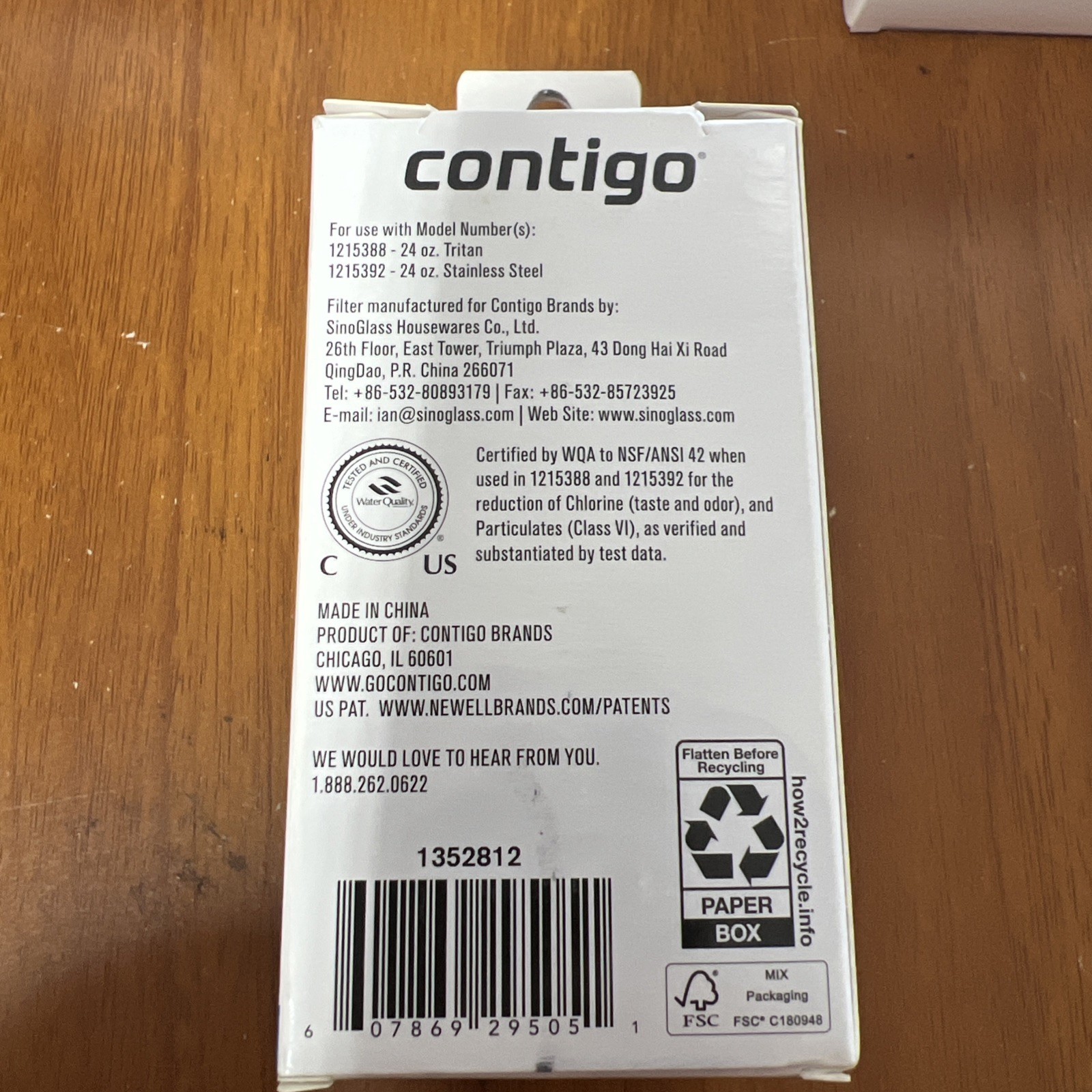 (12) Contigo Replacement Filters #1352812 for Clybourn Water Bottles New In Box