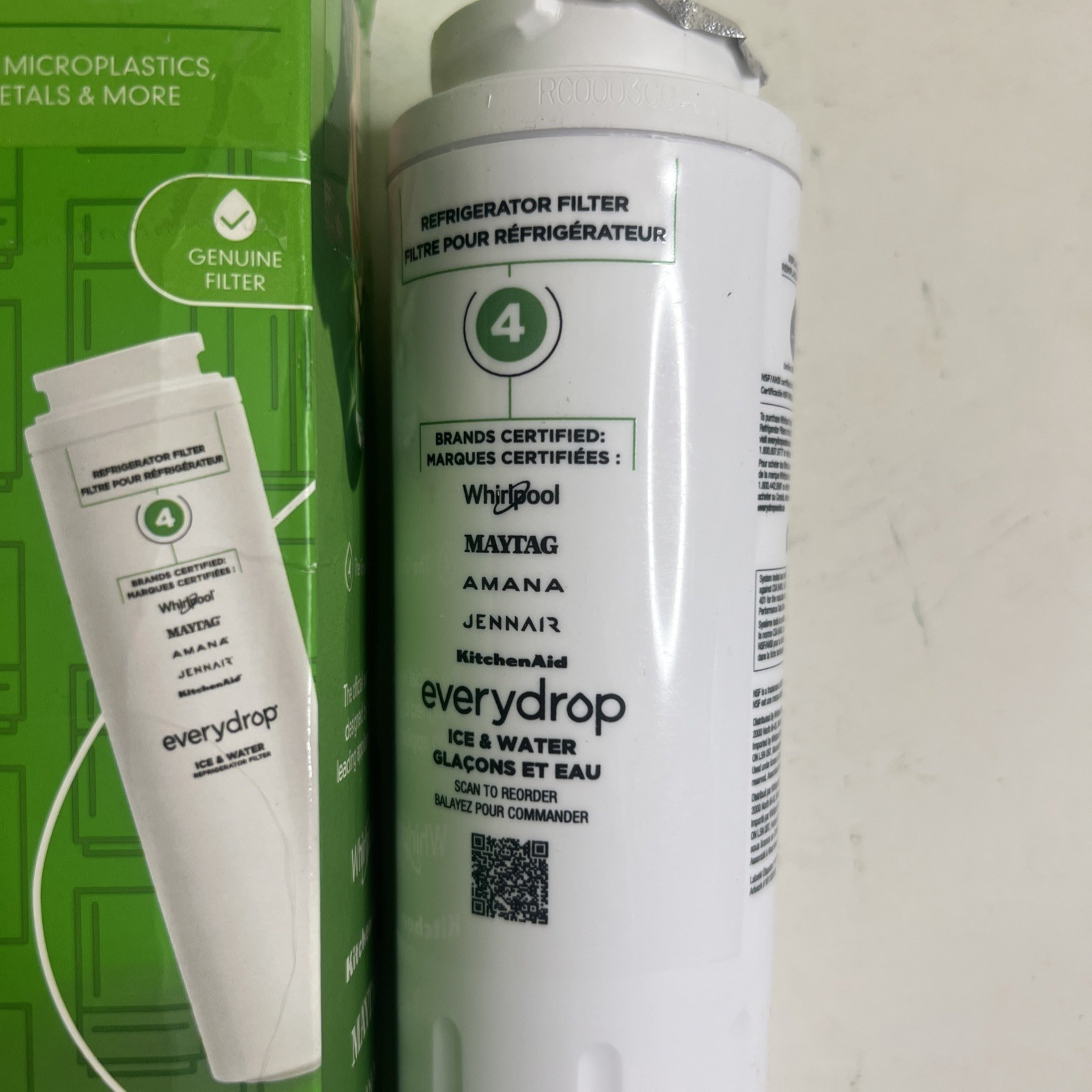 EveryDrop Water Filter 4 – EDR4RXD1 Ice and Water Refrigerator