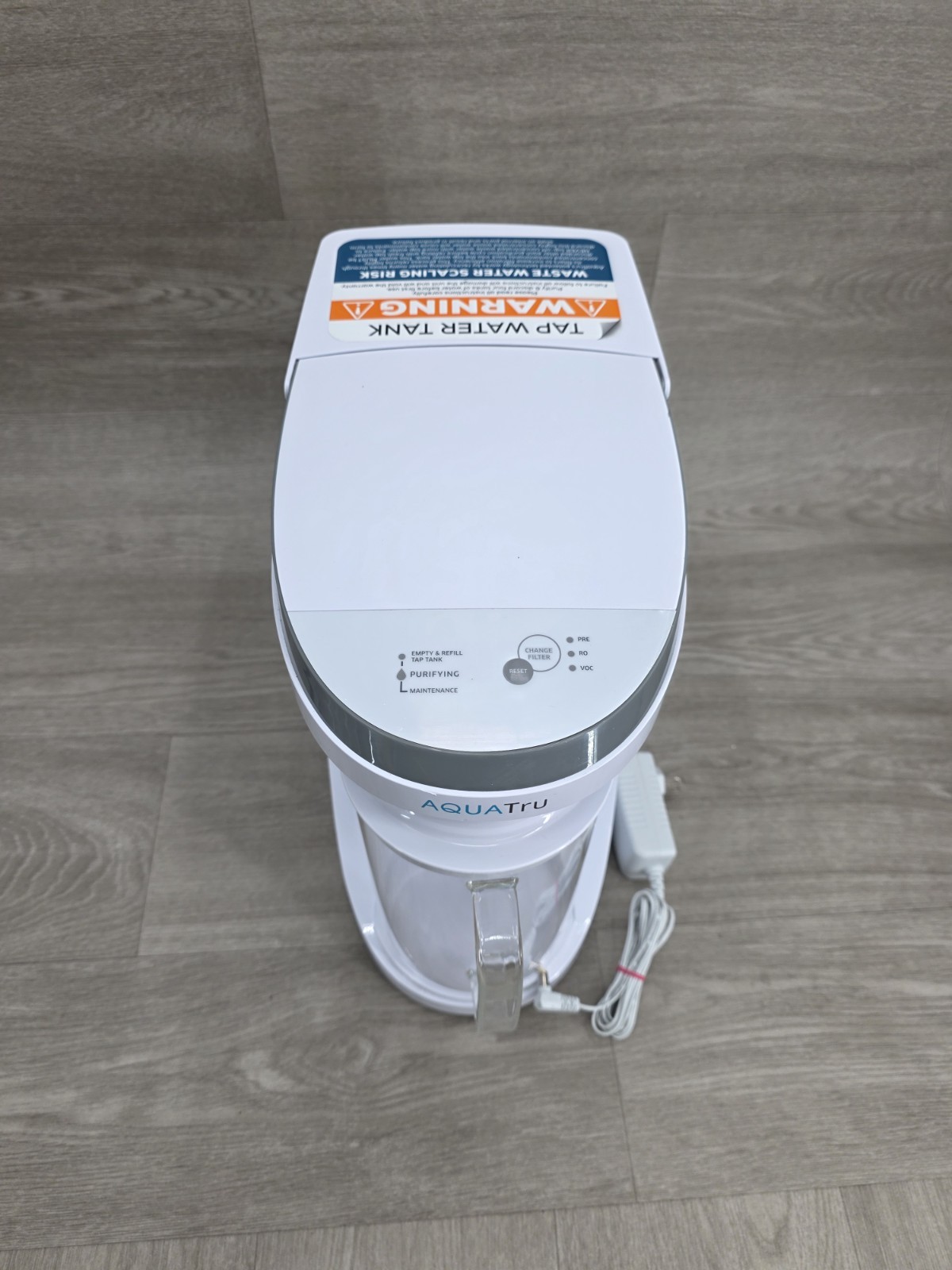 AQUATRU Carafe Countertop 4-Stage Reverse Osmosis Water Purifier System AT100