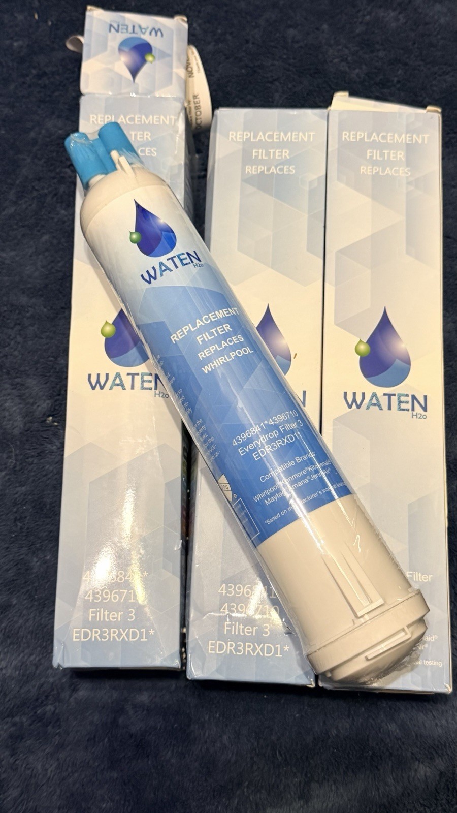 3-pack Waten H20 4396841 *4396710 Water Replacement Filter 3 EDR3RXD1 NEW Sealed