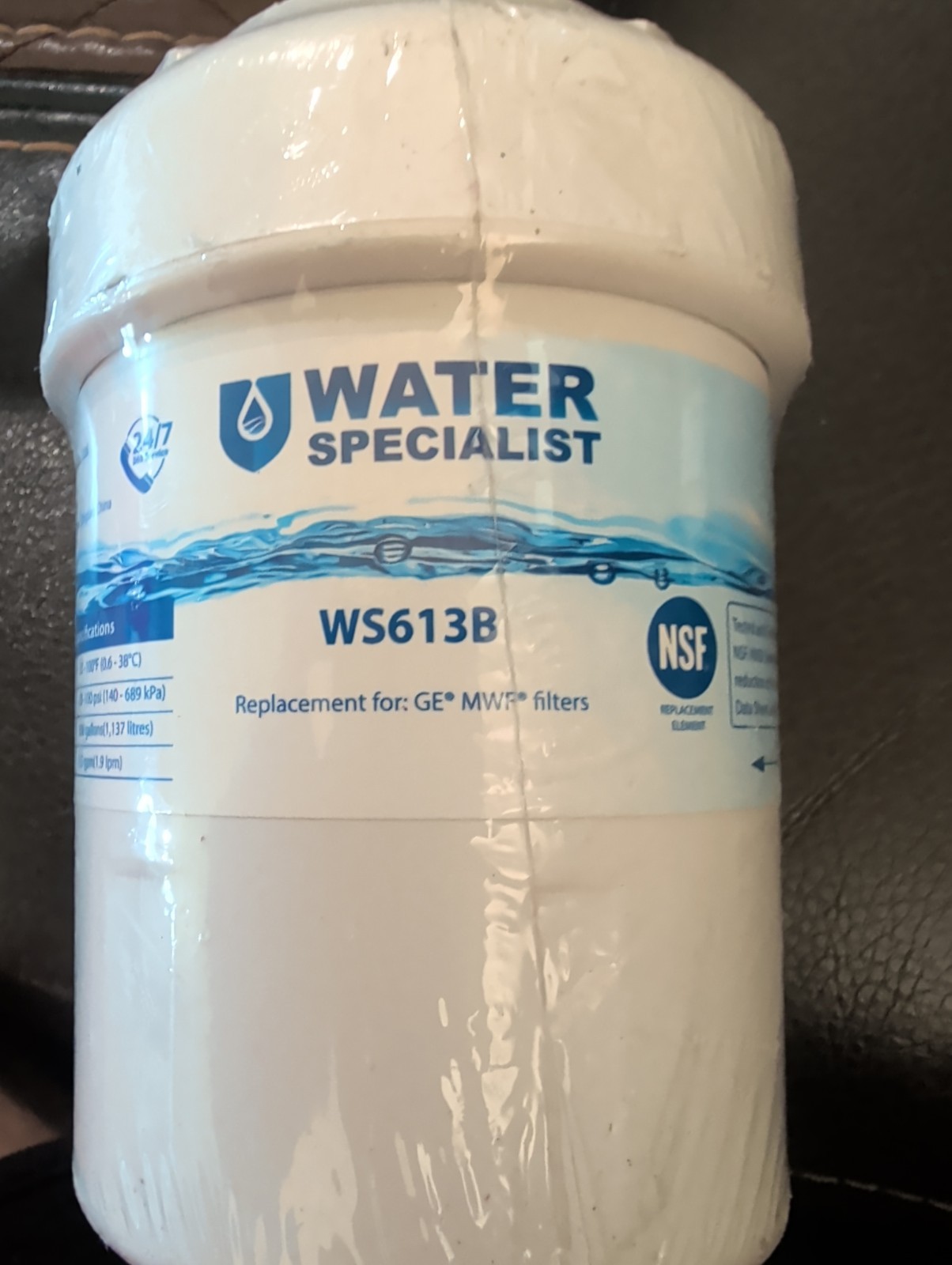 Water Specialist WS613B Replacement Filter for GE MWF SmartWater NEW SEALED