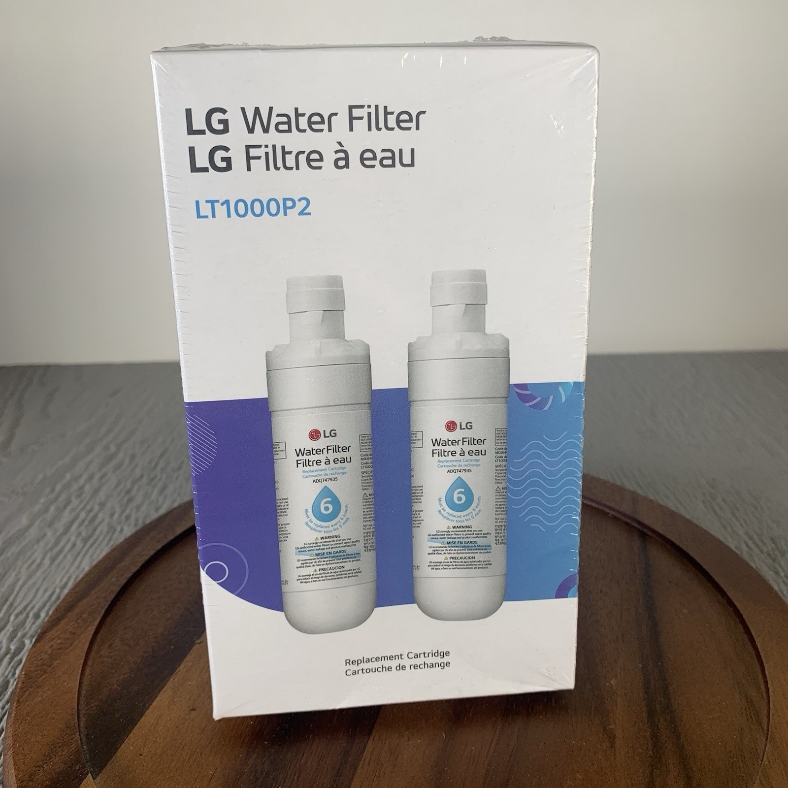 LG LT1000P2 Refrigerator Water Filter Genuine OEM 6 Month 200 Gallon 2 Pack