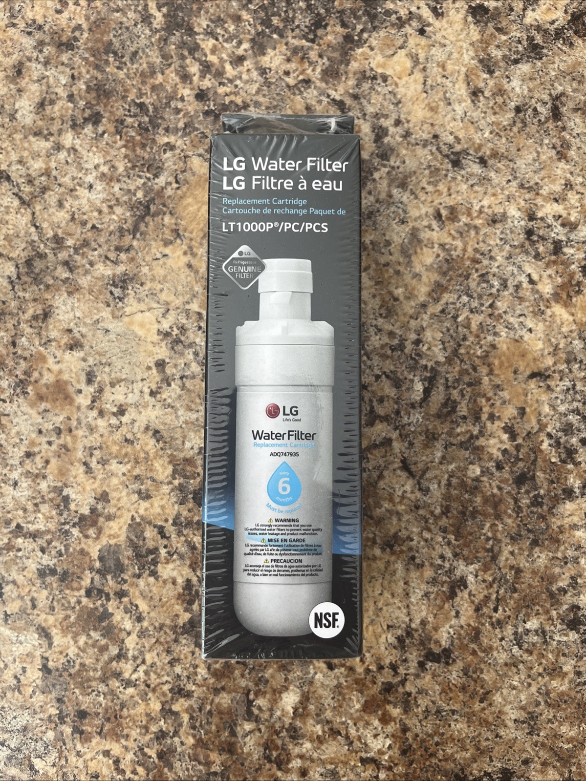 LG LT1000P Water Filter Replacement Cartridge LT1000PC/PCS New & Sealed