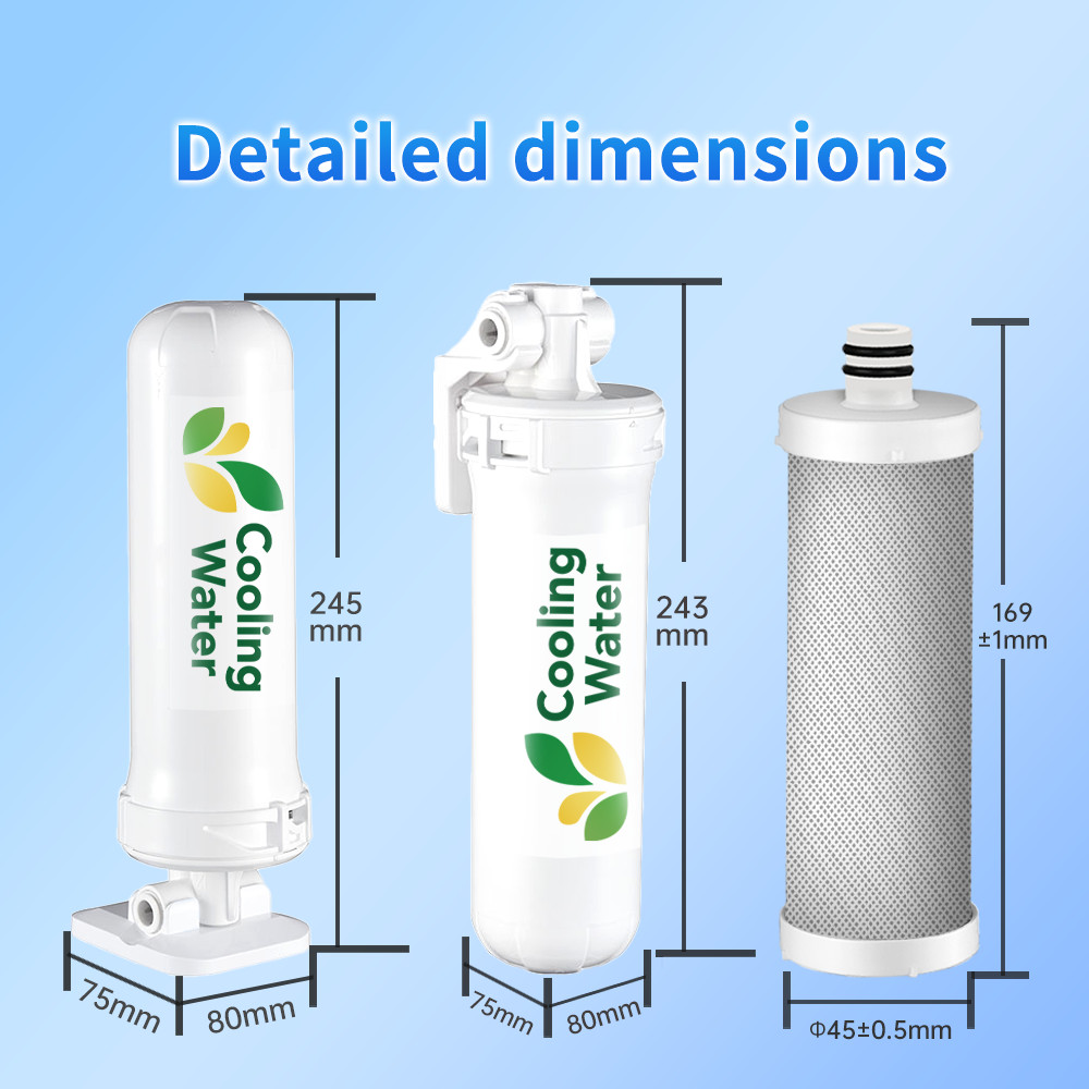 Cooling Water CW-CF 5in1 Cartridge Eco-Friendly Under Sink Water Filter,NSF42&53