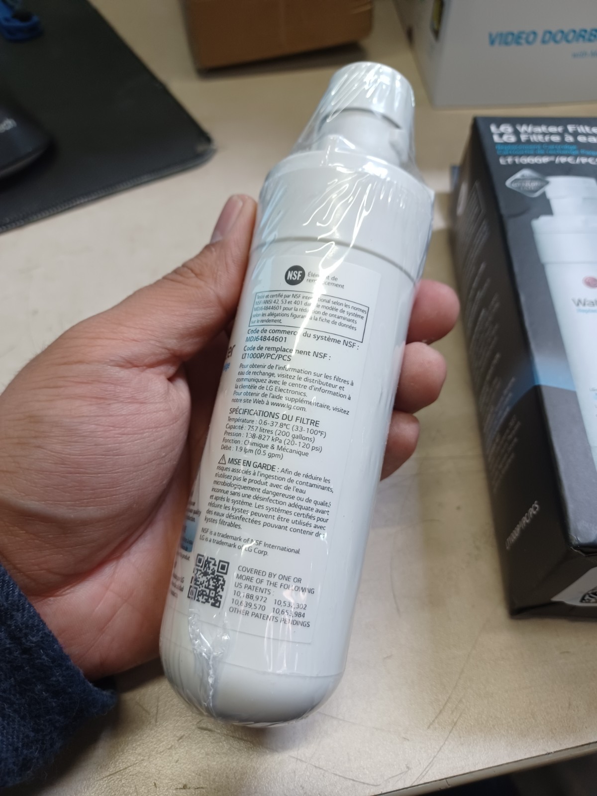 LG Water LT1000P PC/PCS Genuine Filter NSF