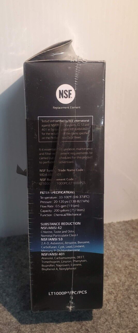 LG LT1000P – Water Filter Replacement Cartridge (1) SEALED/BOX