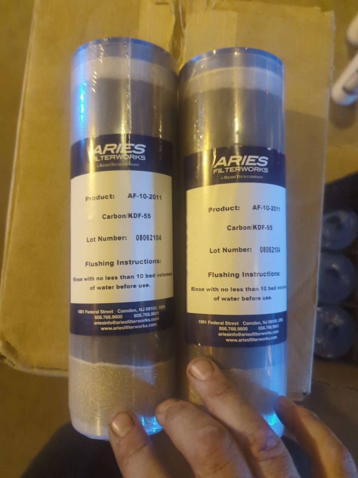 Aries AF-10-2011 25 Micron Standard 10 x 2.5 KDF55 Carbon Water FIlter-2ct