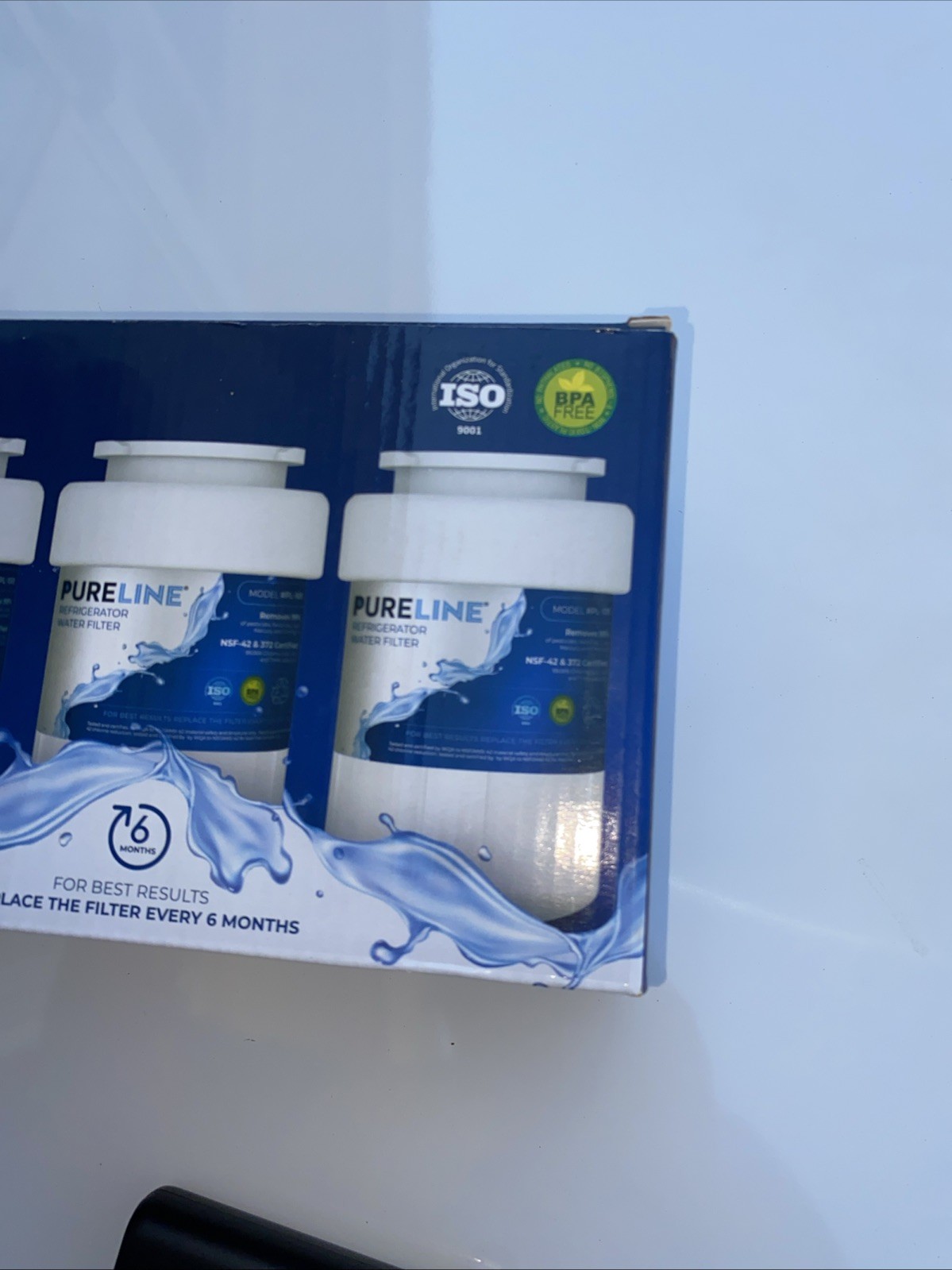PURELINE Refrigerator Water Filter Model #PL-100-S. Lot Of 2. See Description