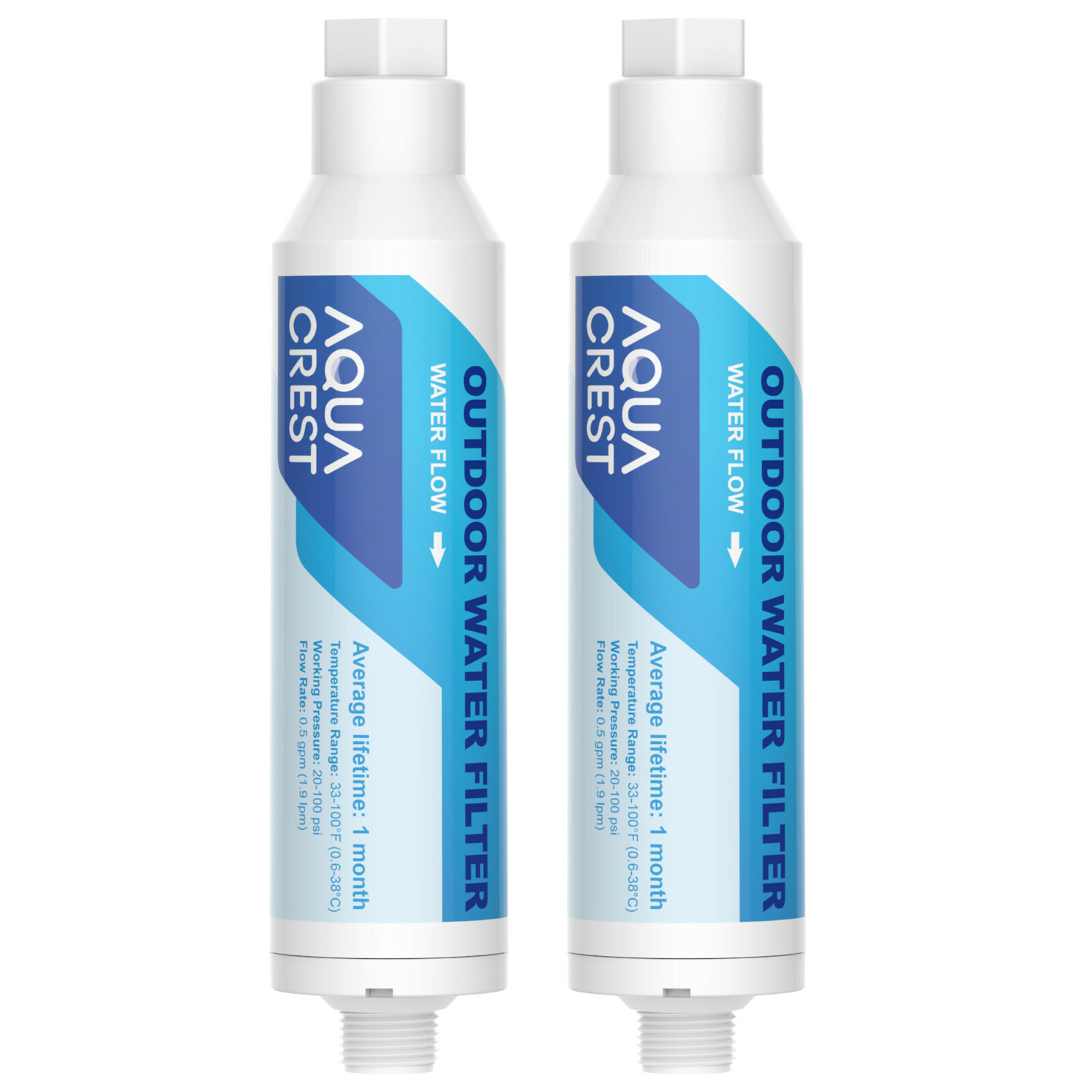 Car Washing Inline Water Filter Soften Water for Window & Yard Cleaning 2 Pack