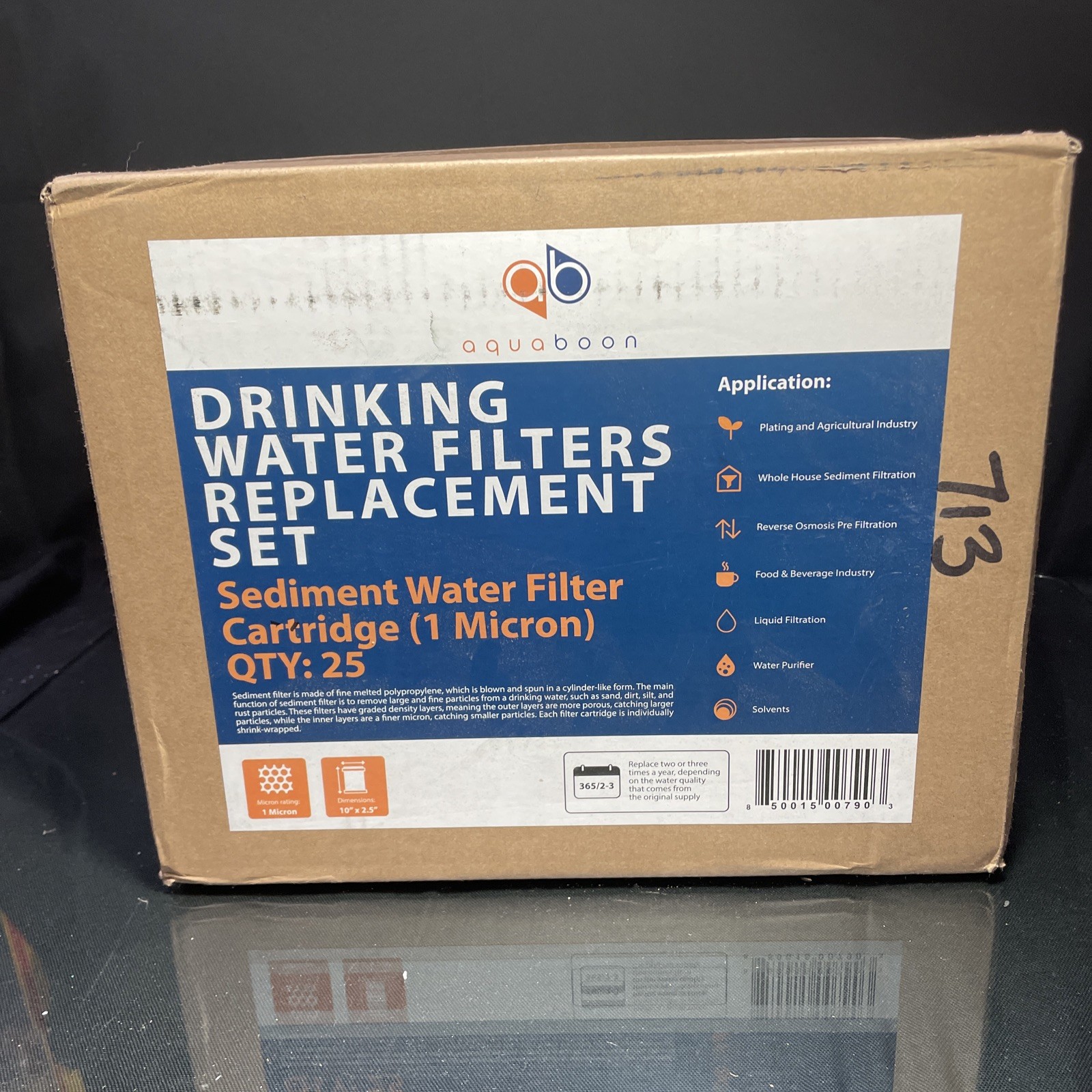 Whole House Sediment Filter – 1 Micron Water Filter 10 x 2.5 – 25 Pack Case