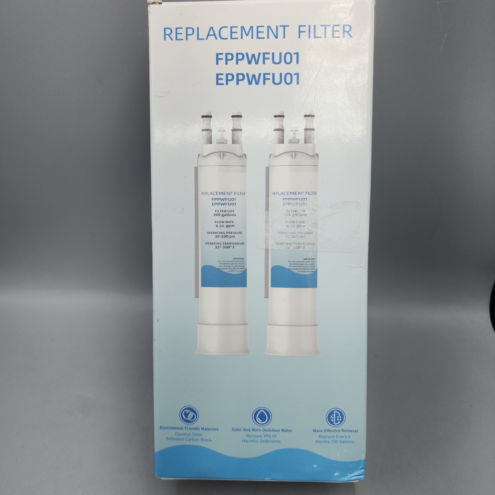 2x For Frigidaire PWF-1 FPPWFU01 EPPWFU01 Refrigerator Water Ice Filter
