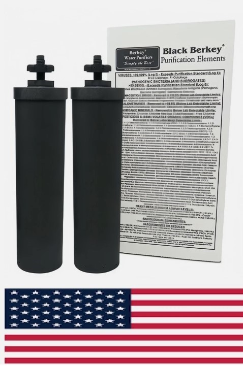 Berkey Black BB9-2 Water Replacement Filters For Berkey Water System