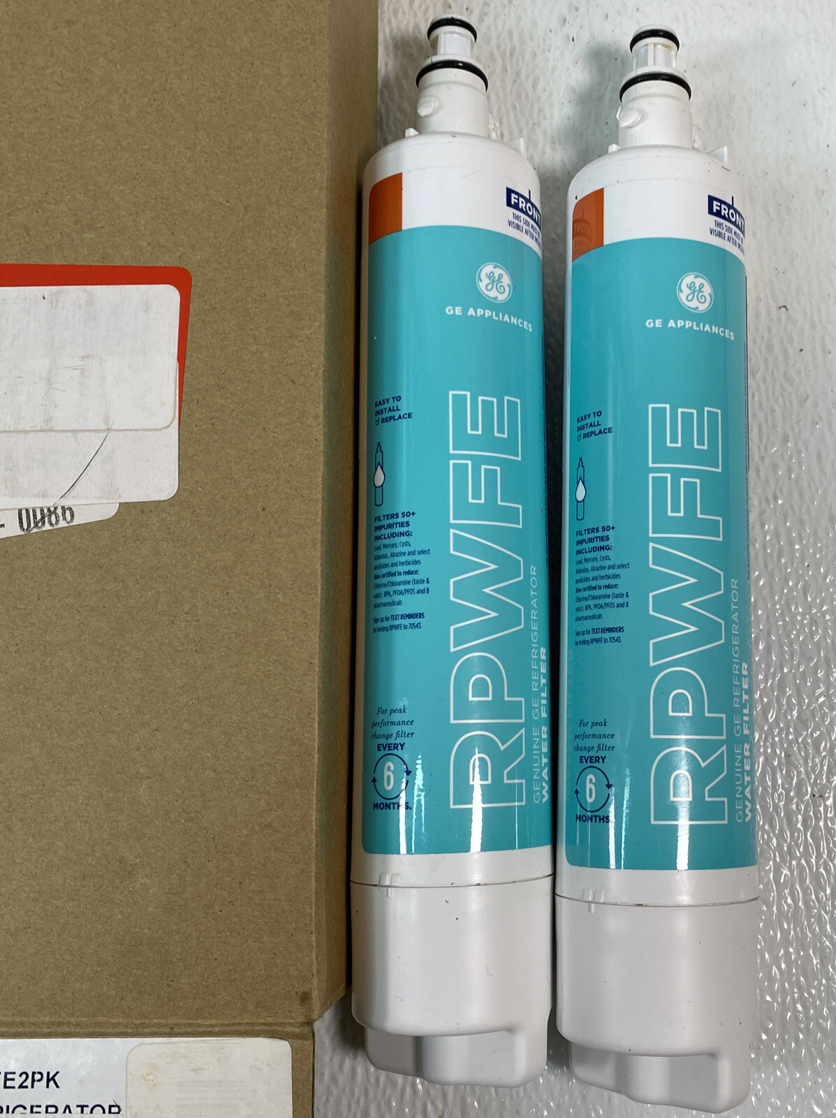 Genuine GE RPWFE Refrigerator Water Filter Smartwater Plus RPWFE 2 Pack