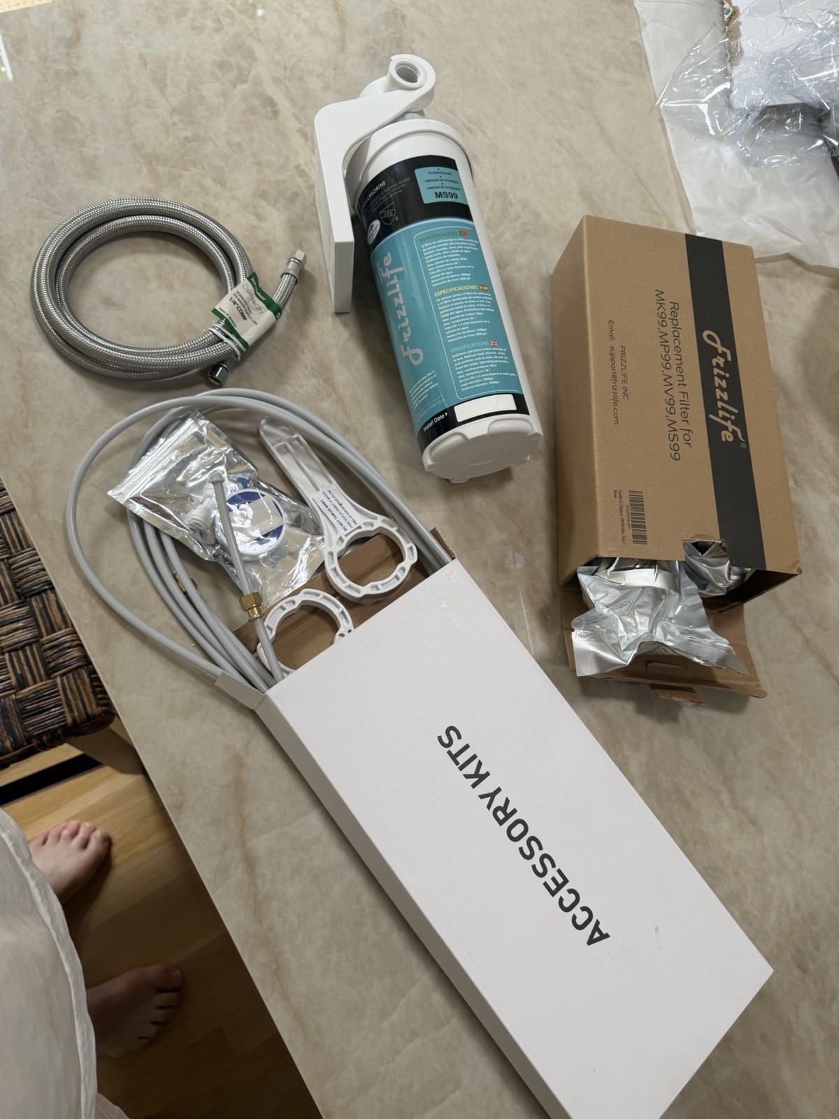 Frizzlife MS99 Water Filter System – FZ-2 water Filter Cartridges -3 Total/New